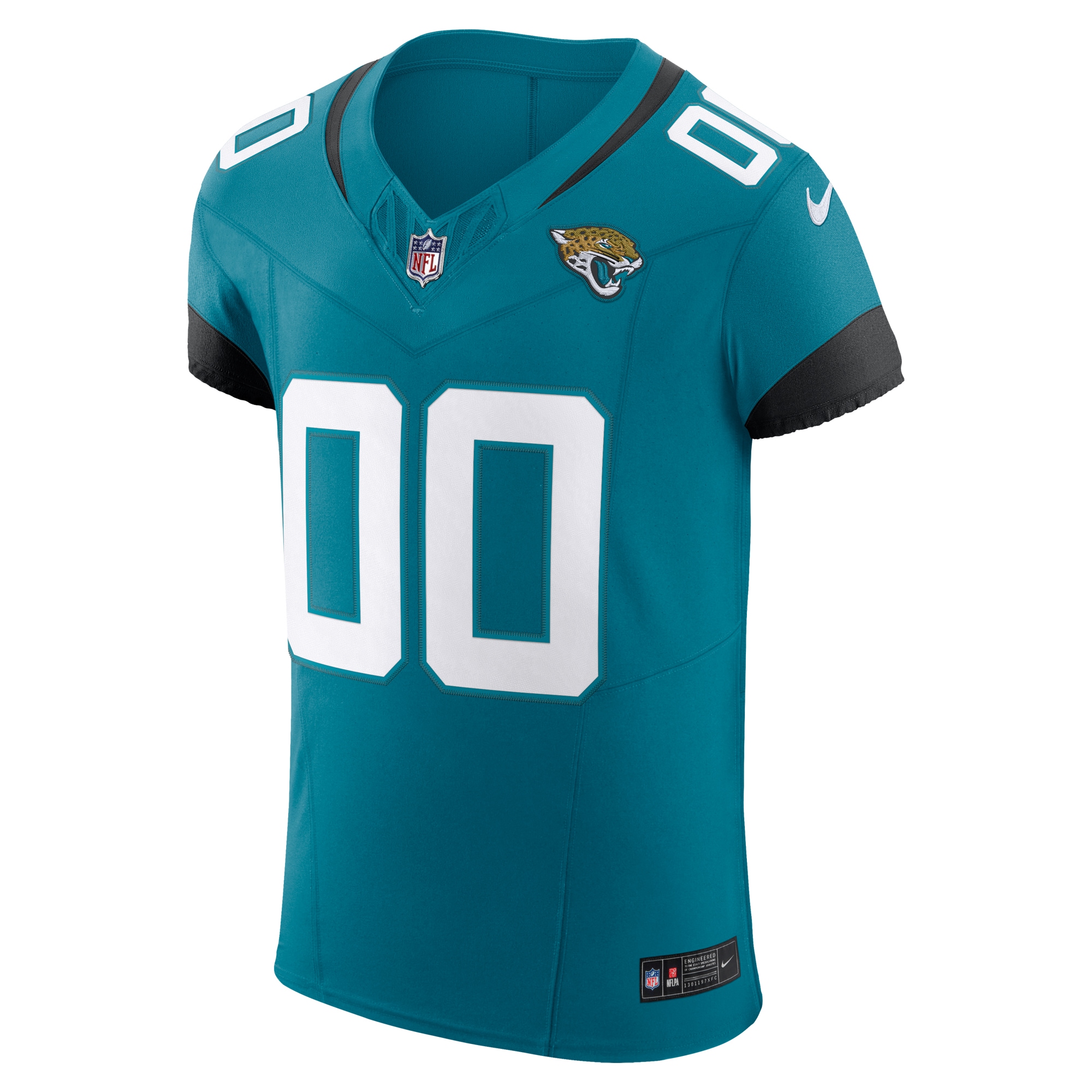 Alternative view of Men's Jacksonville Jaguars Teal Vapor F.U.S.E. Elite Custom Jersey JS2015 nicesnker