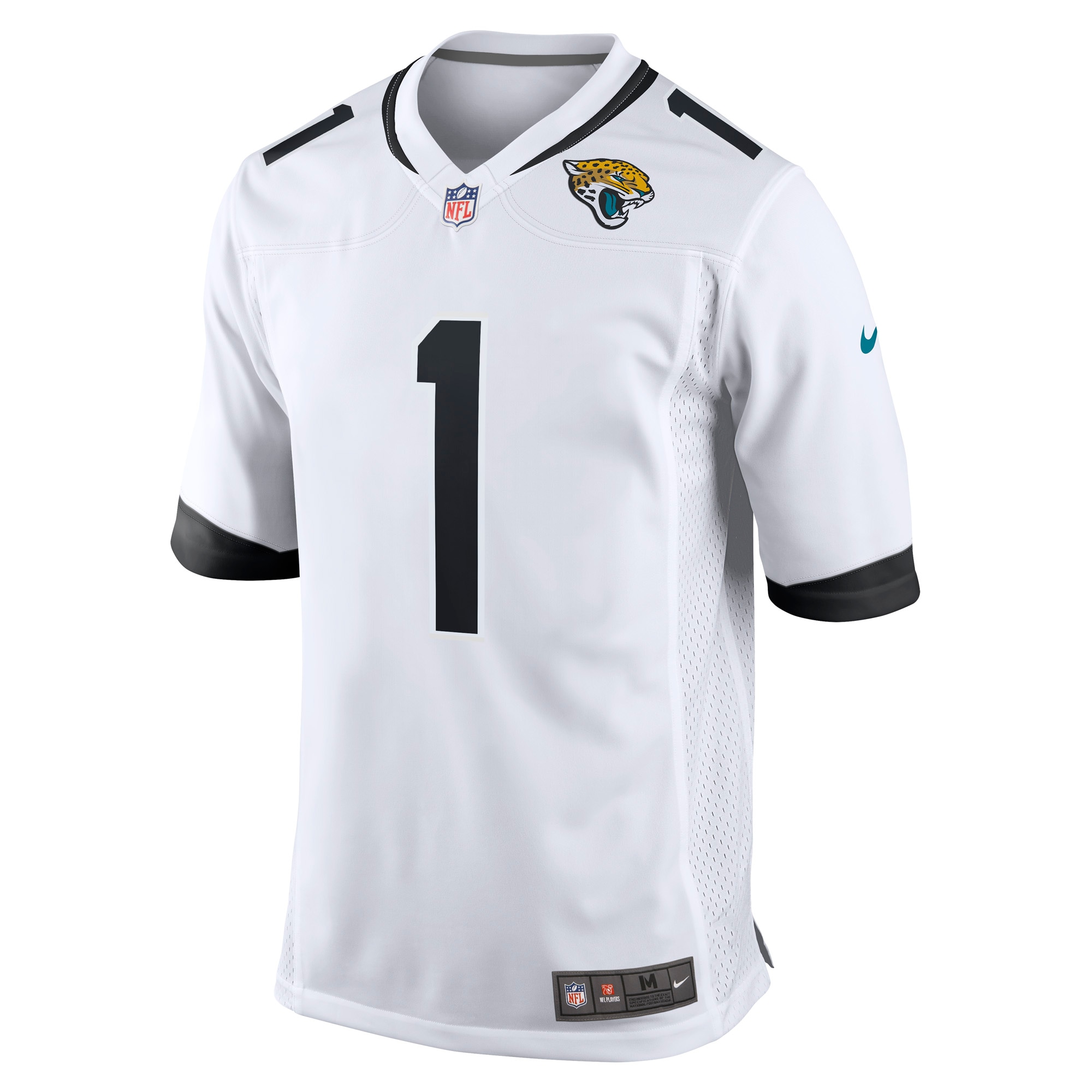Alternative view of Men's Jacksonville Jaguars Travis Etienne Jr. White Game Player Jersey JS2985 nicesnker