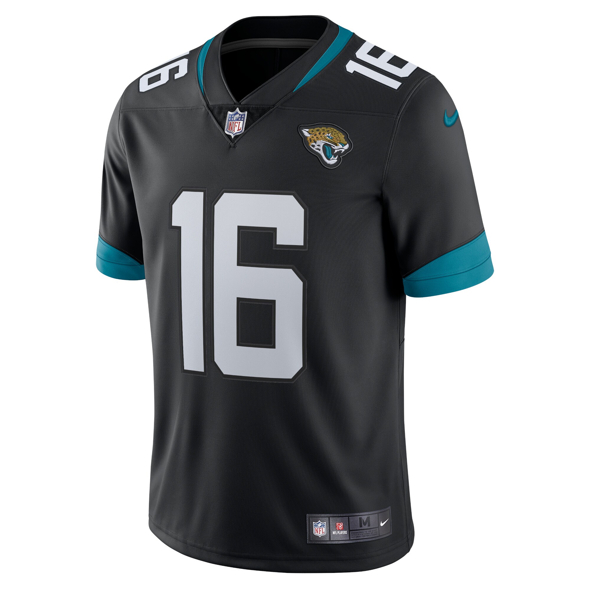 Alternative view of Men's Jacksonville Jaguars Trevor Lawrence Black Alternate Vapor Limited Jersey JS1348 nicesnker