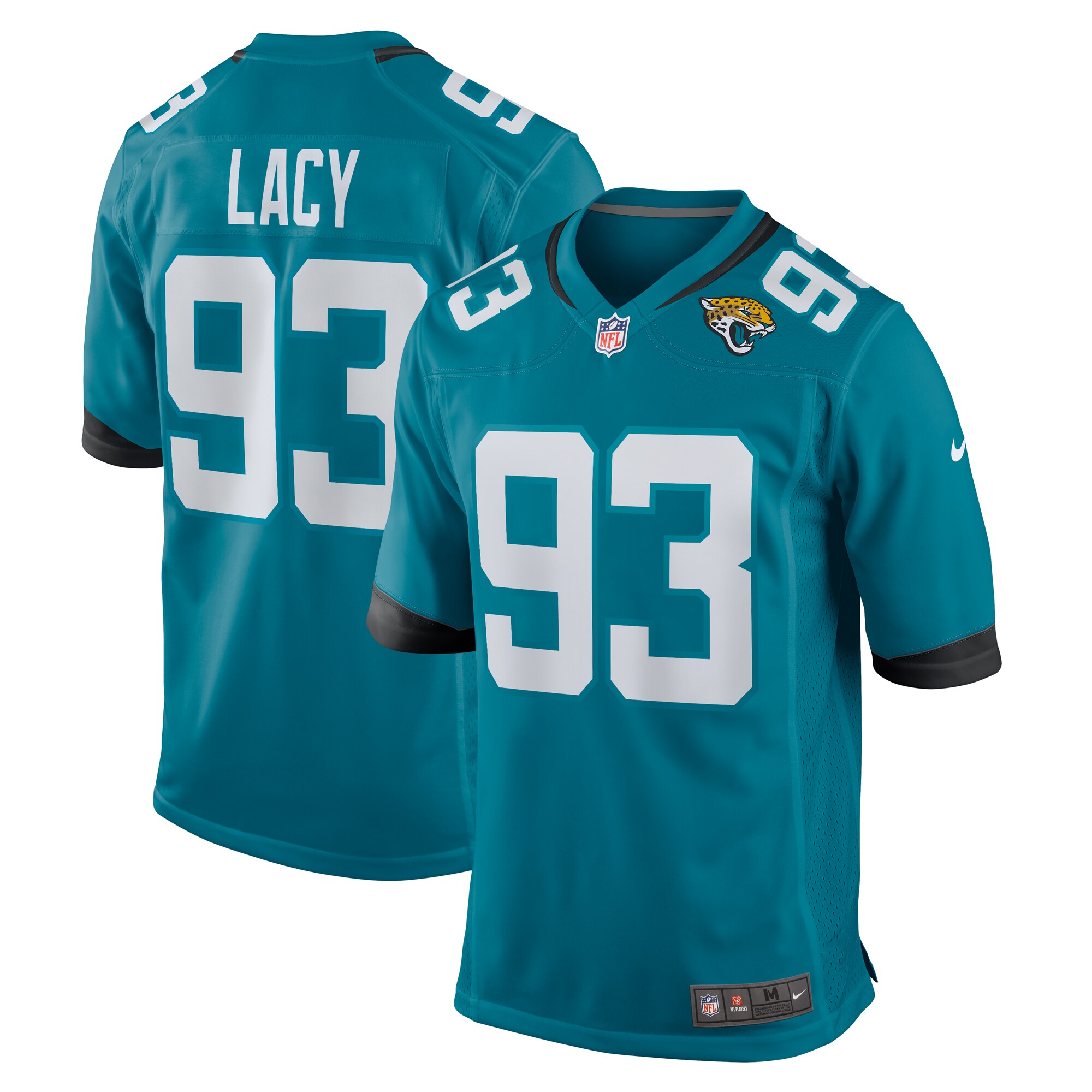 Men's Jacksonville Jaguars Tyler Lacy Teal Team Game Jersey JS5602 nicesnker