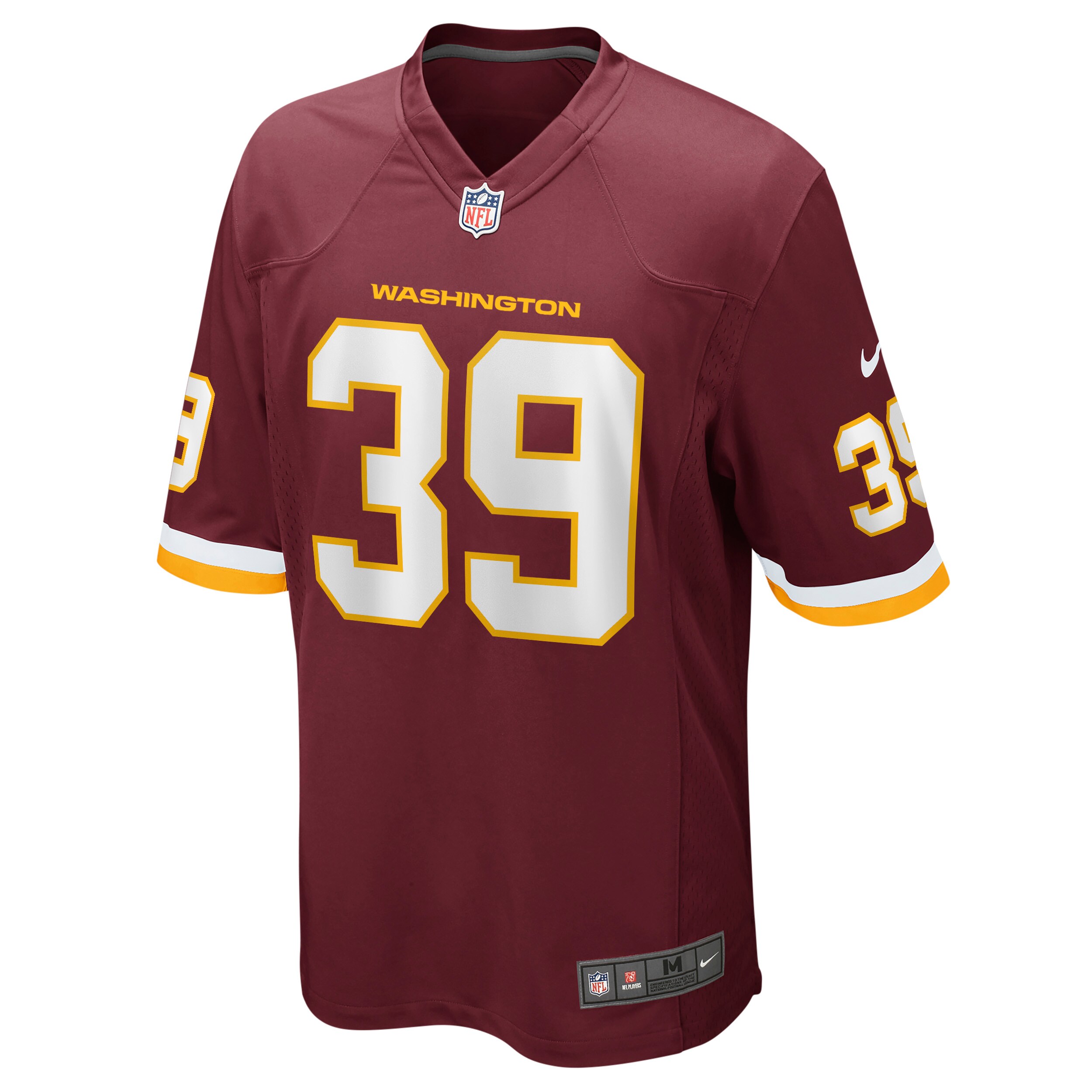 Alternative view of Men's Jeremy Reaves Washington Football Team Burgundy Game Player Jersey JS4292 nicesnker