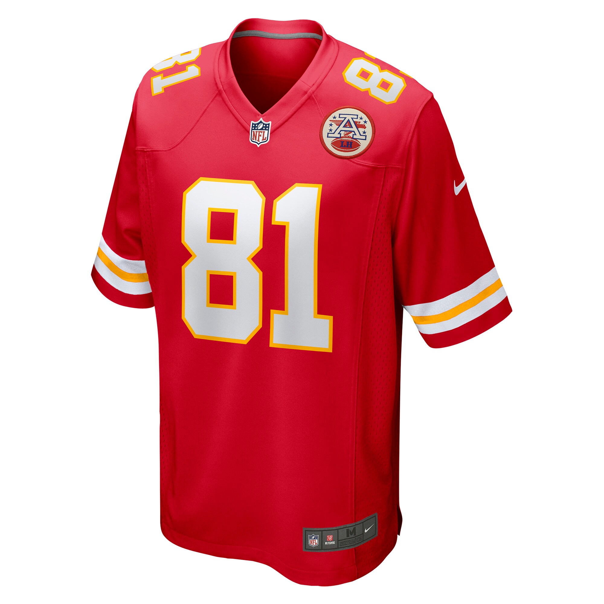 Alternative view of Men's Kansas City Chiefs Blake Bell Red Game Player Jersey JS5630 nicesnker