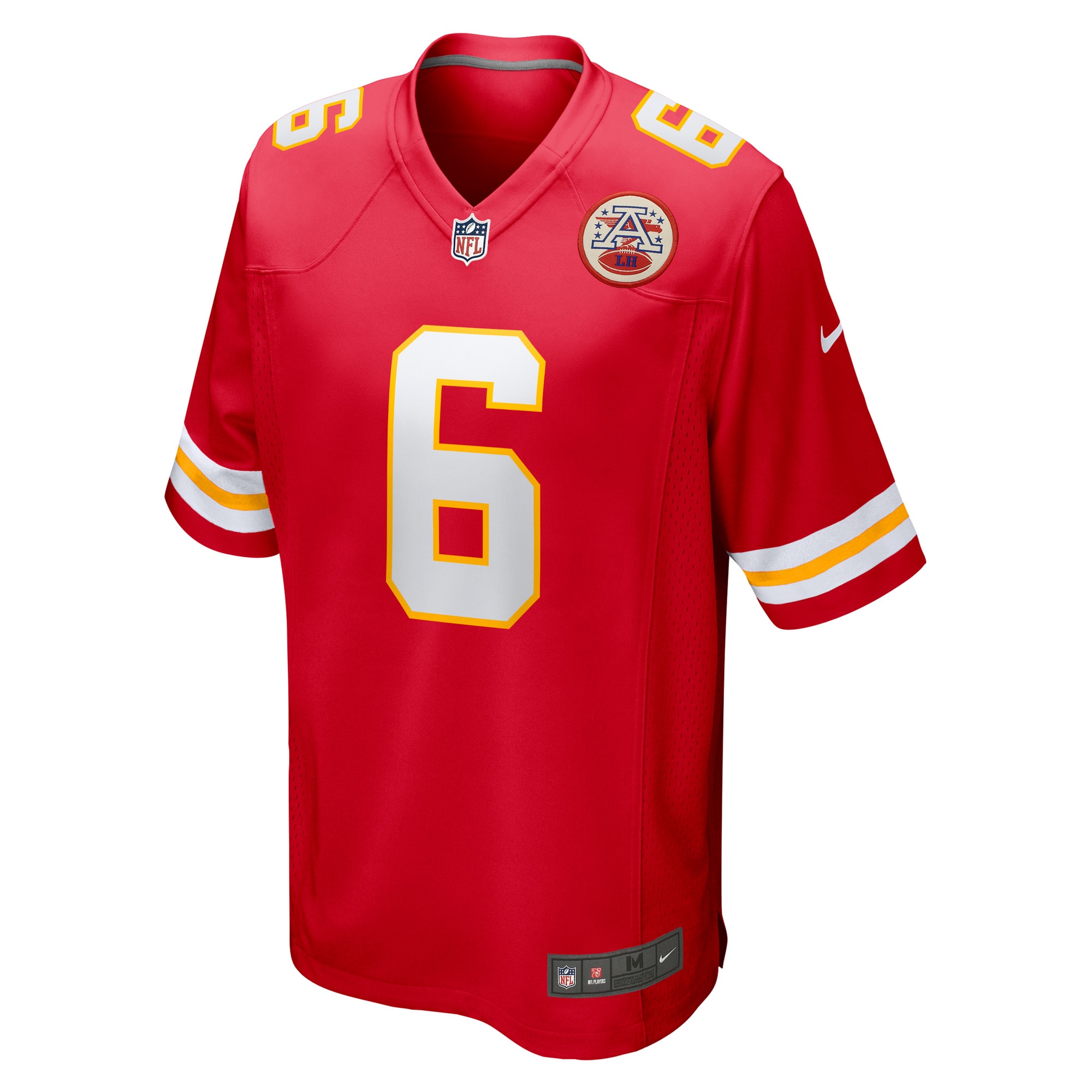 Alternative view of Men's Kansas City Chiefs Bryan Cook Red Game Player Jersey JS9895 nicesnker