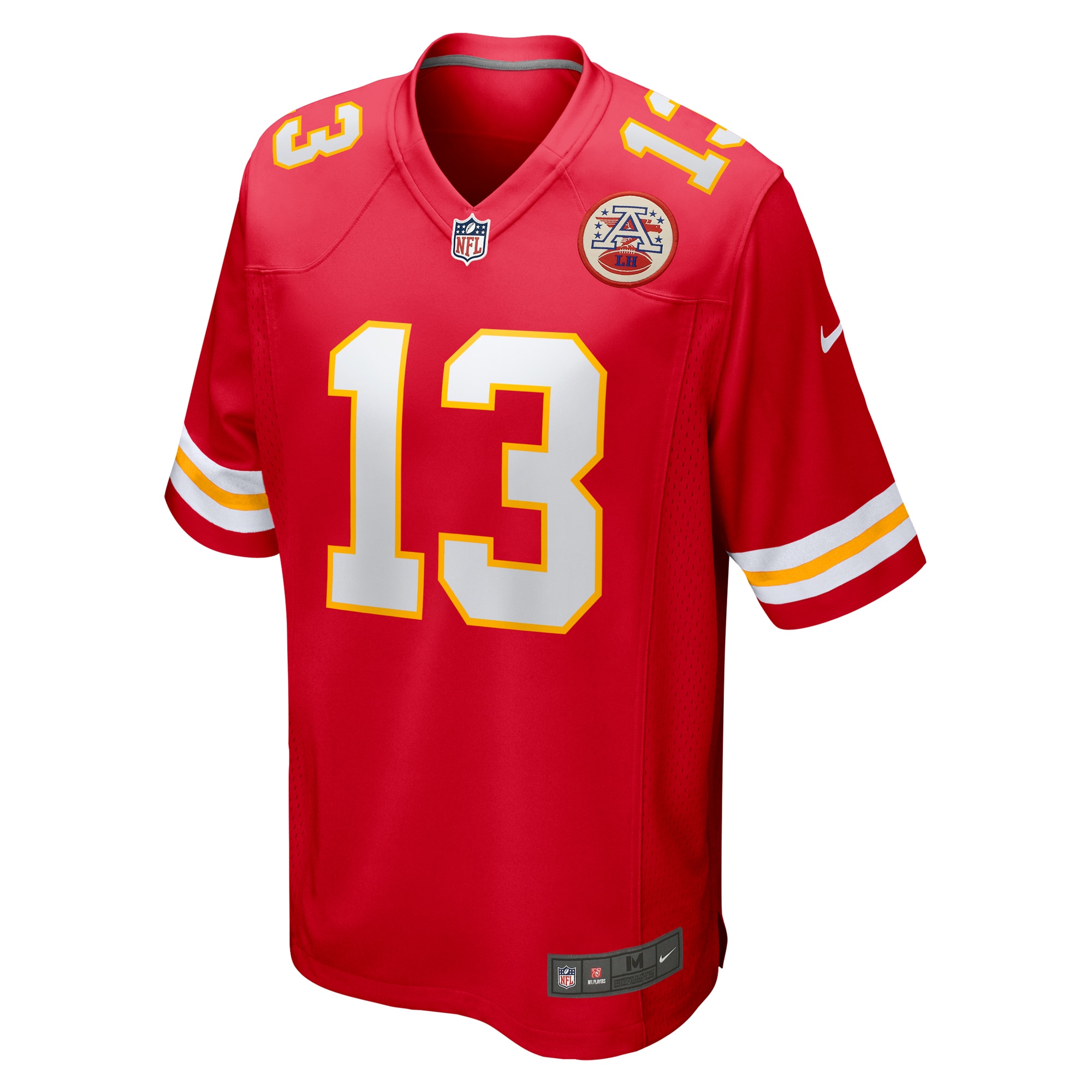 Alternative view of Men's Kansas City Chiefs Chris Oladokun Red Game Jersey JS7178 nicesnker