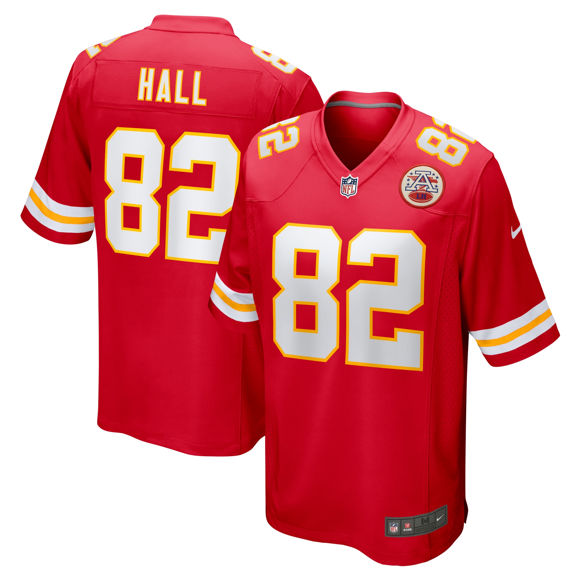 Men's Kansas City Chiefs Dante Hall Red Retired Player Game Jersey JS2182 nicesnker
