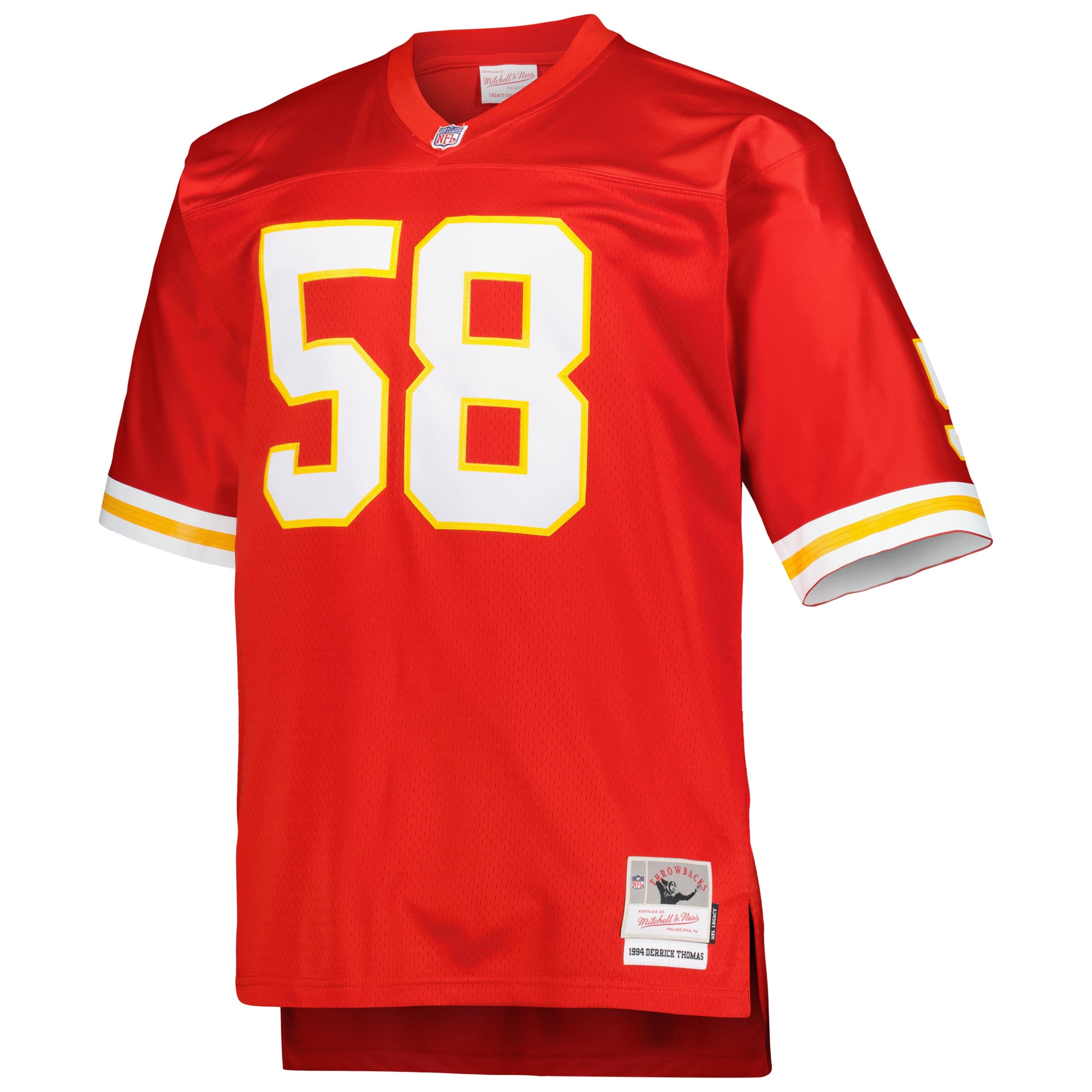 Alternative view of Men's Kansas City Chiefs Derrick Thomas Mitchell & Ness Red Big & Tall 1994 Retired Player Jersey JS6865 nicesnker