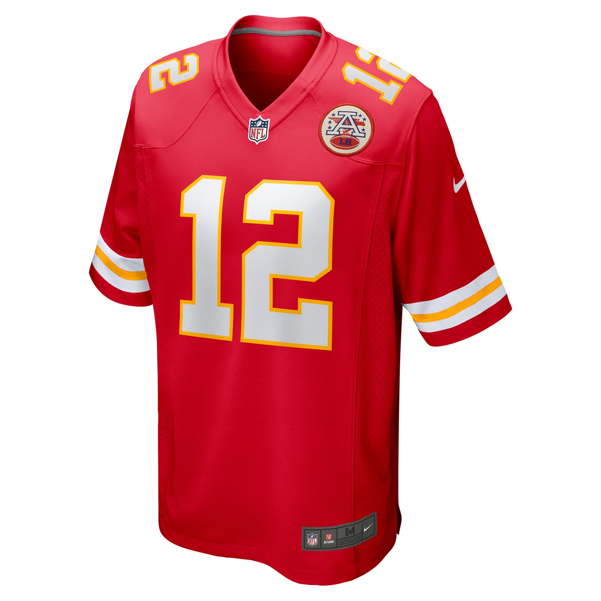 Alternative view of Men's Kansas City Chiefs Jared Wiley Red Game Jersey JS1838 nicesnker