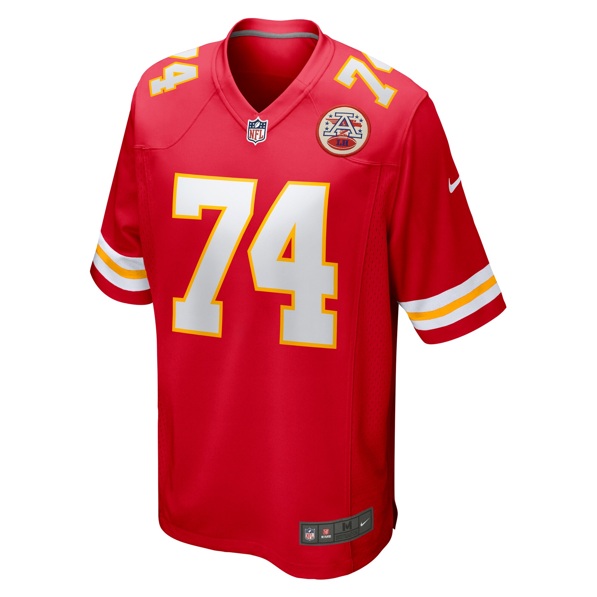 Alternative view of Men's Kansas City Chiefs Jawaan Taylor Red Game Player Jersey JS7777 nicesnker