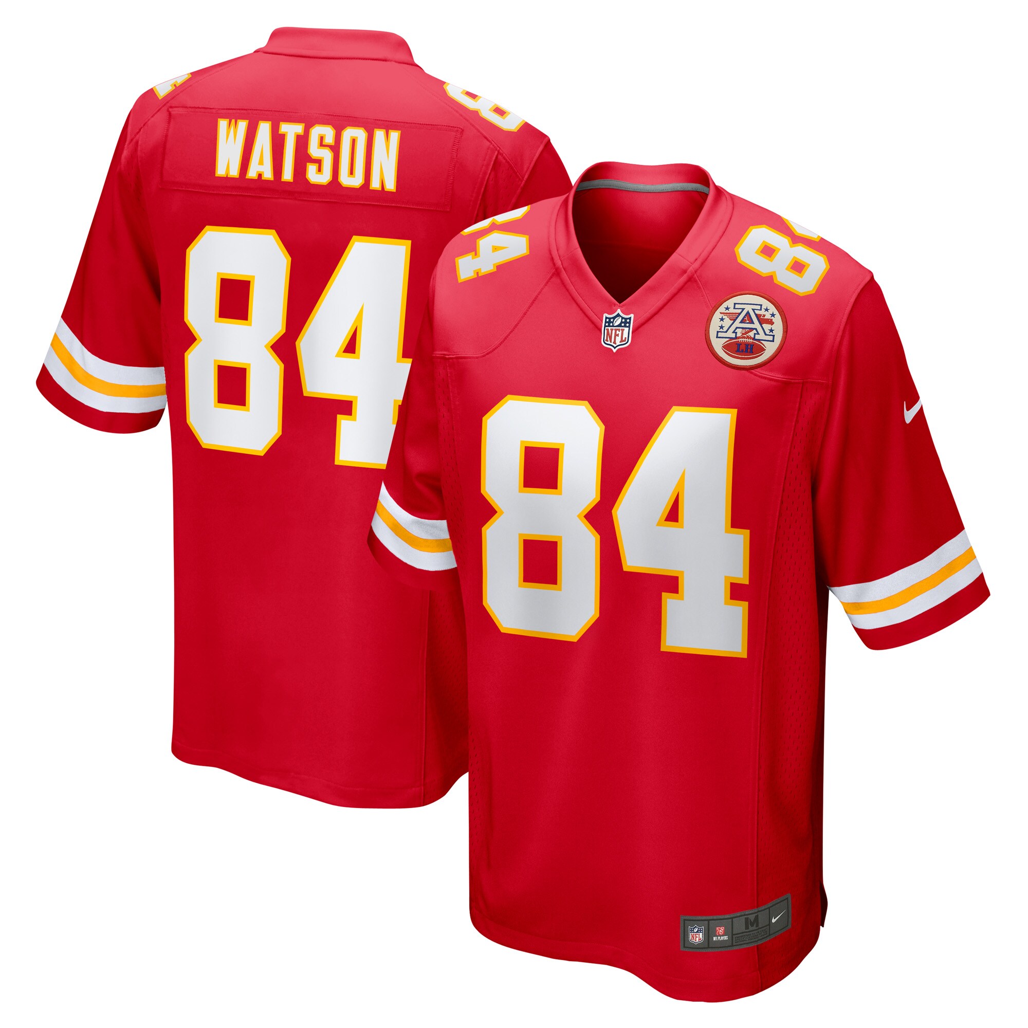 Men's Kansas City Chiefs Justin Watson Red Game Player Jersey JS7396 nicesnker