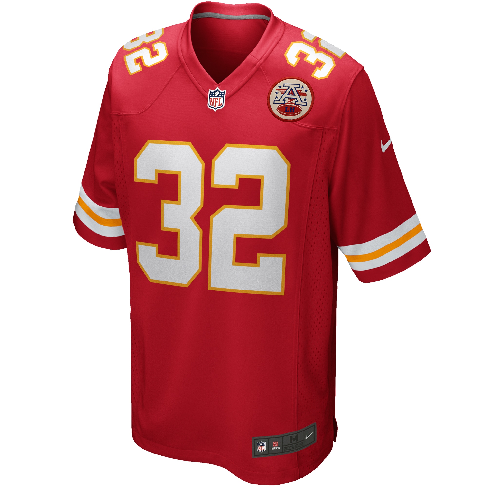 Alternative view of Men's Kansas City Chiefs Marcus Allen Red Game Retired Player Jersey JS1547 nicesnker