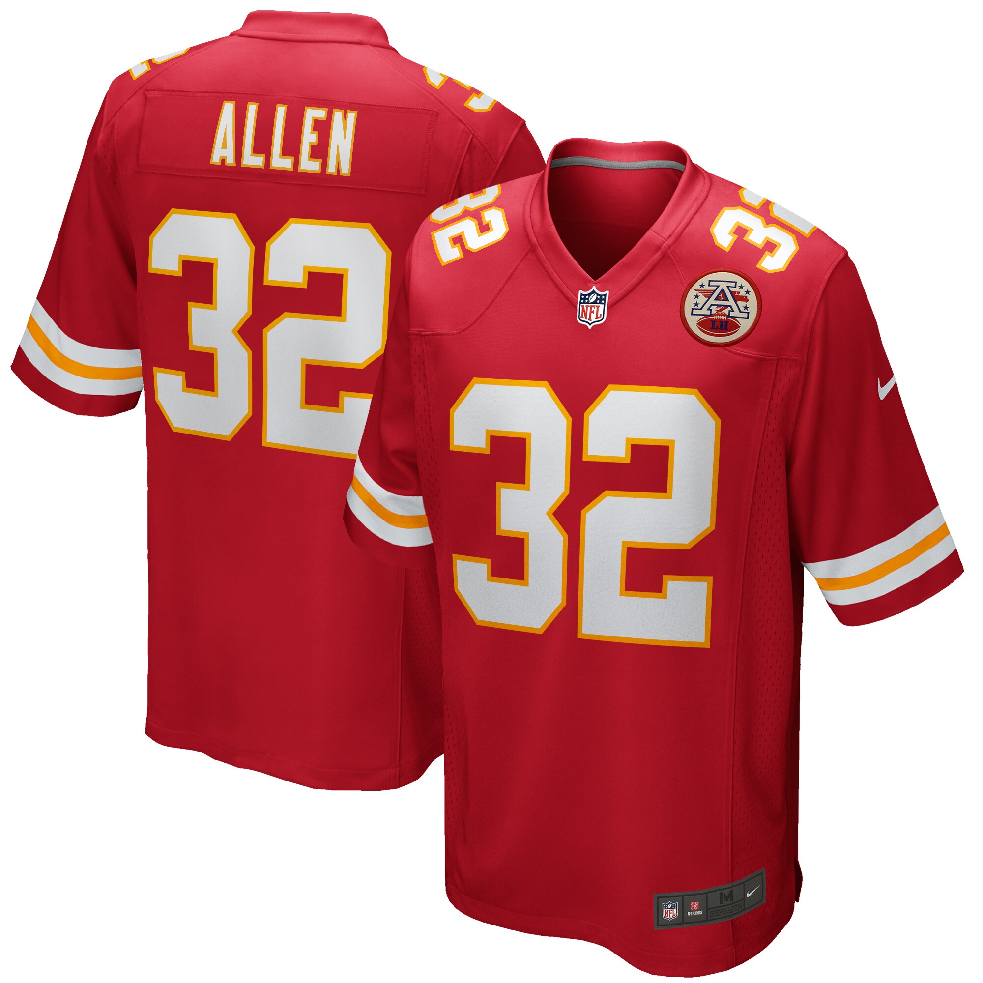 Men's Kansas City Chiefs Marcus Allen Red Game Retired Player Jersey JS1547 nicesnker
