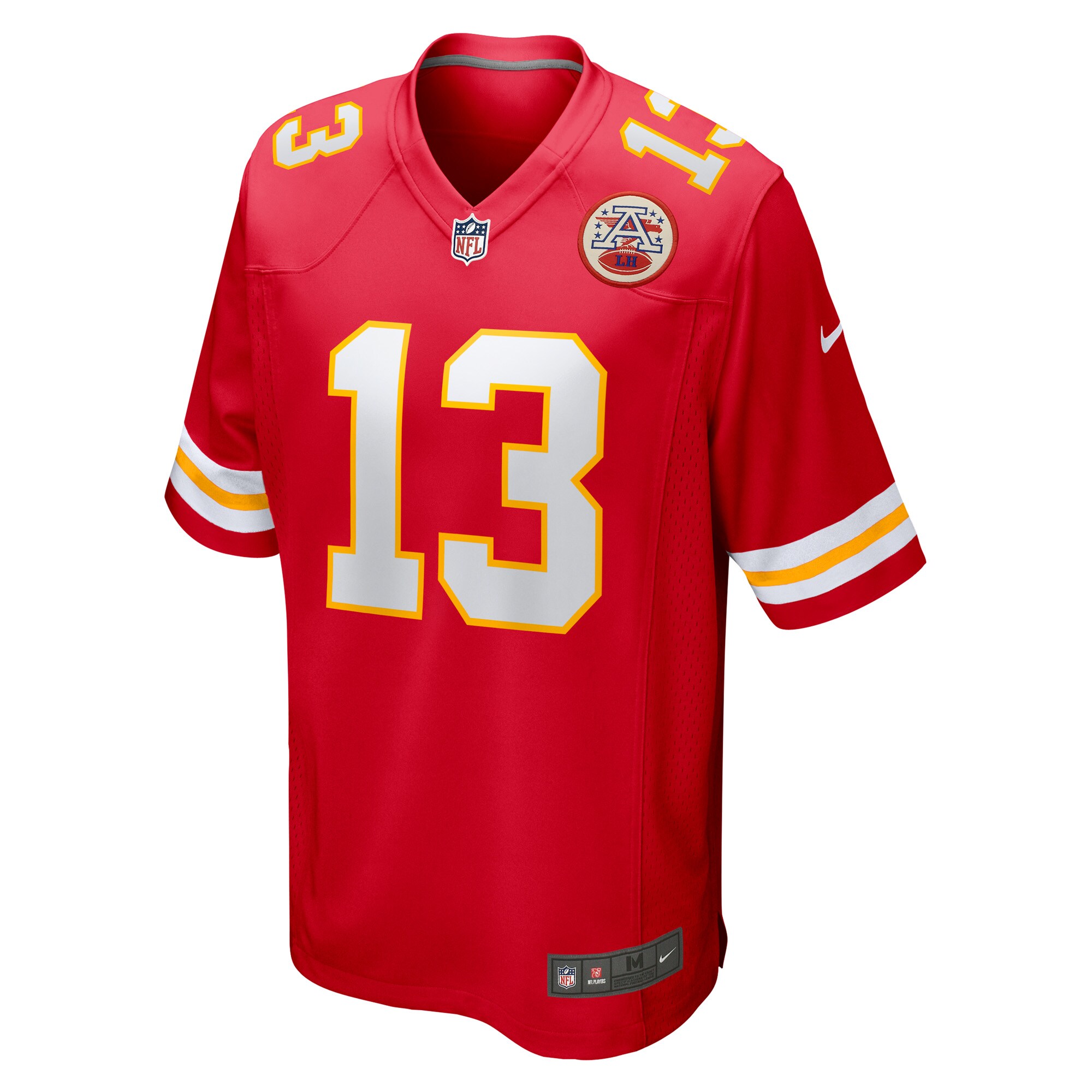 Alternative view of Men's Kansas City Chiefs Nazeeh Johnson Red Game Player Jersey JS9884 nicesnker