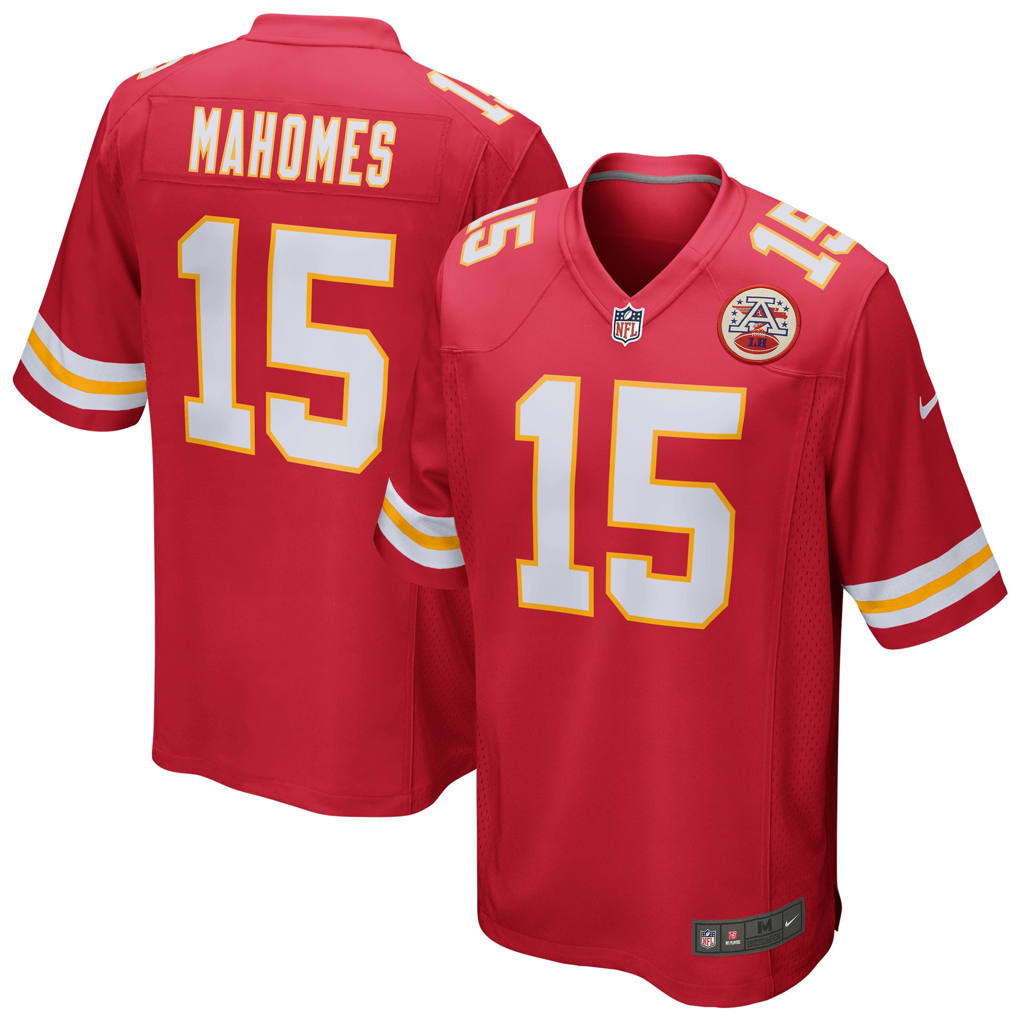 Men's Kansas City Chiefs Patrick Mahomes Red Game Jersey JS9785 nicesnker