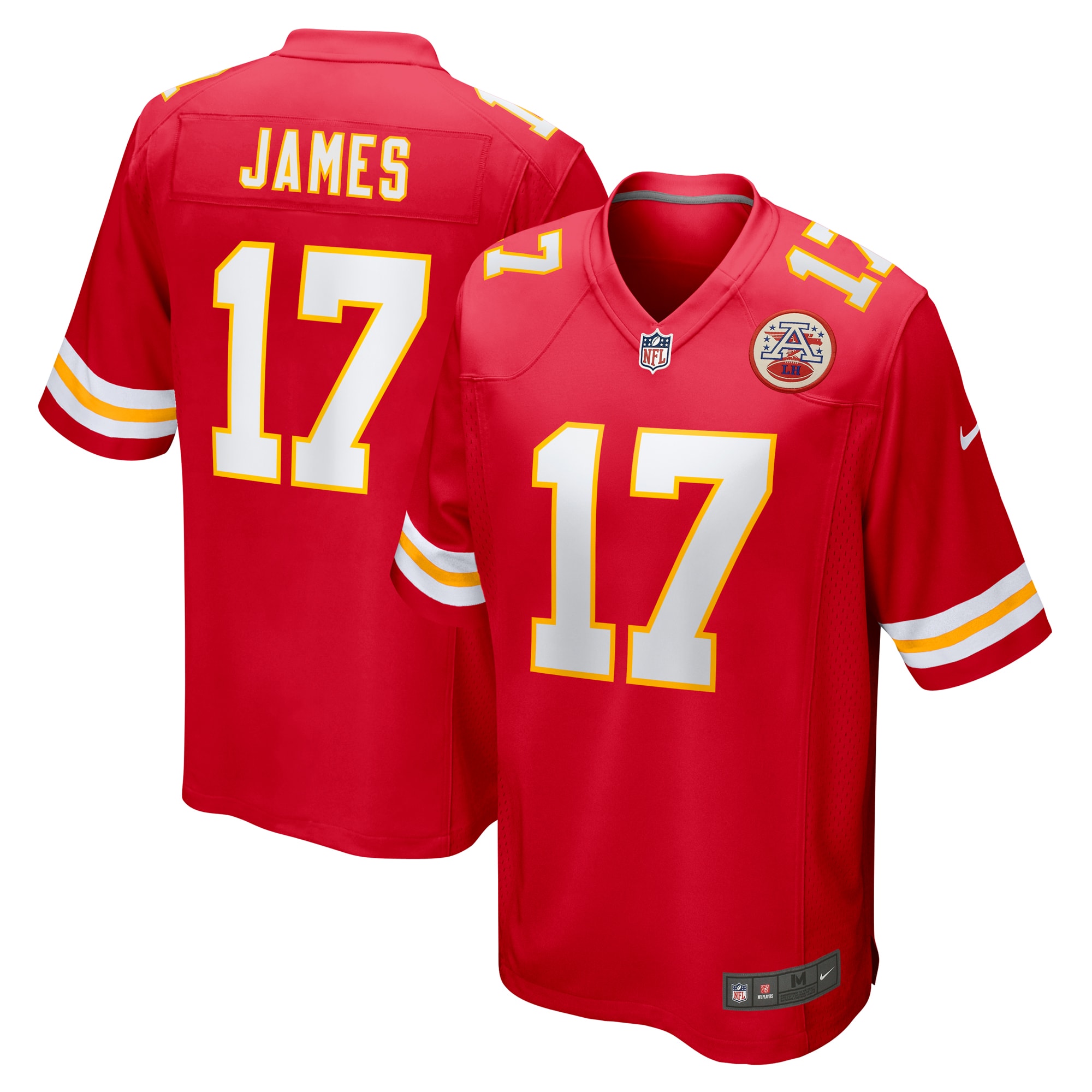 Men's Kansas City Chiefs Richie James Red Game Jersey JS1533 nicesnker