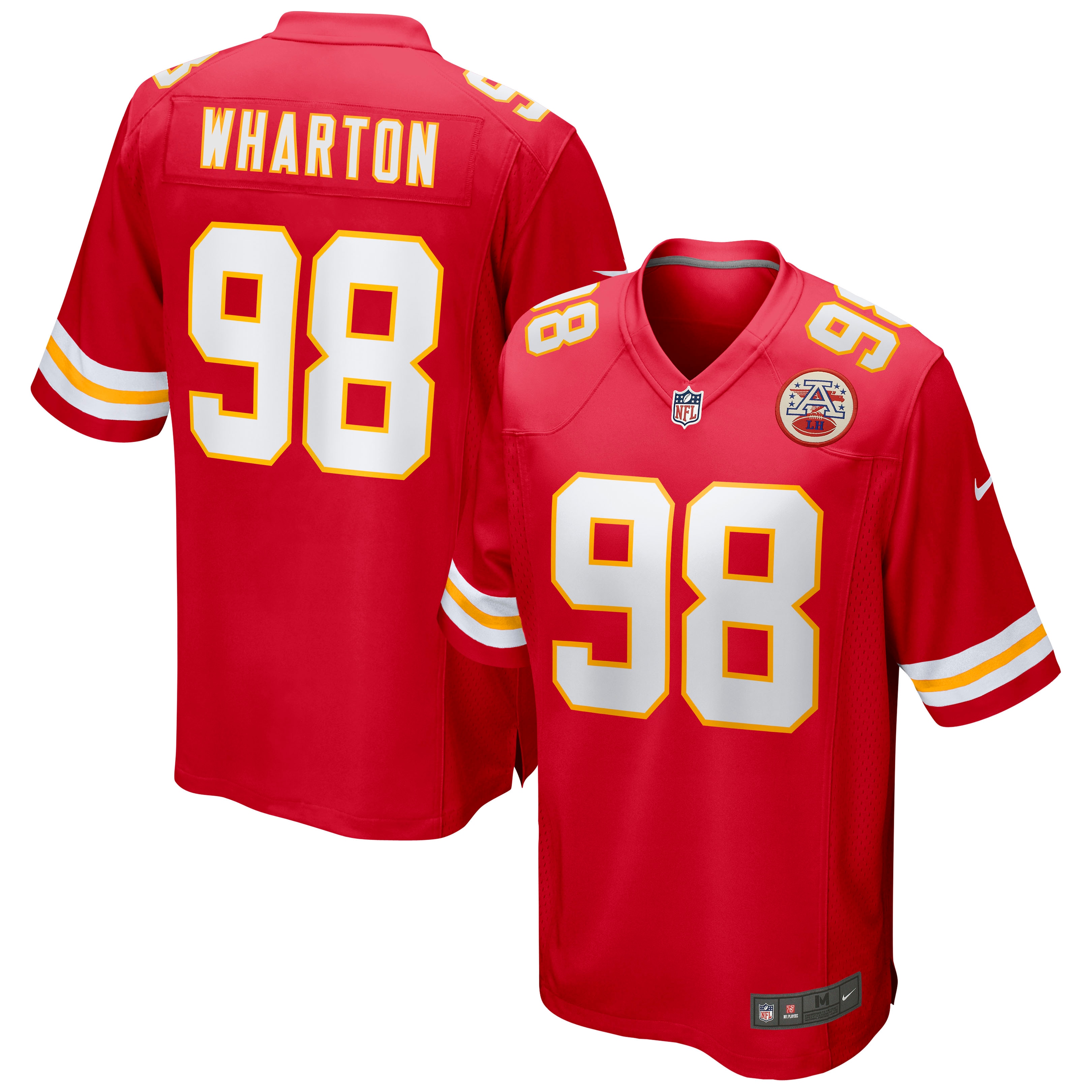 Men's Kansas City Chiefs Tershawn Wharton Red Game Jersey JS9093 nicesnker