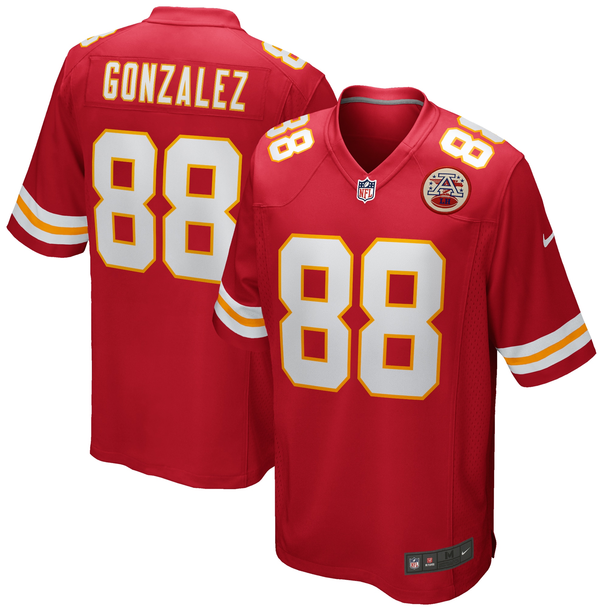 Men's Kansas City Chiefs Tony Gonzalez Red Game Retired Player Jersey JS2935 nicesnker