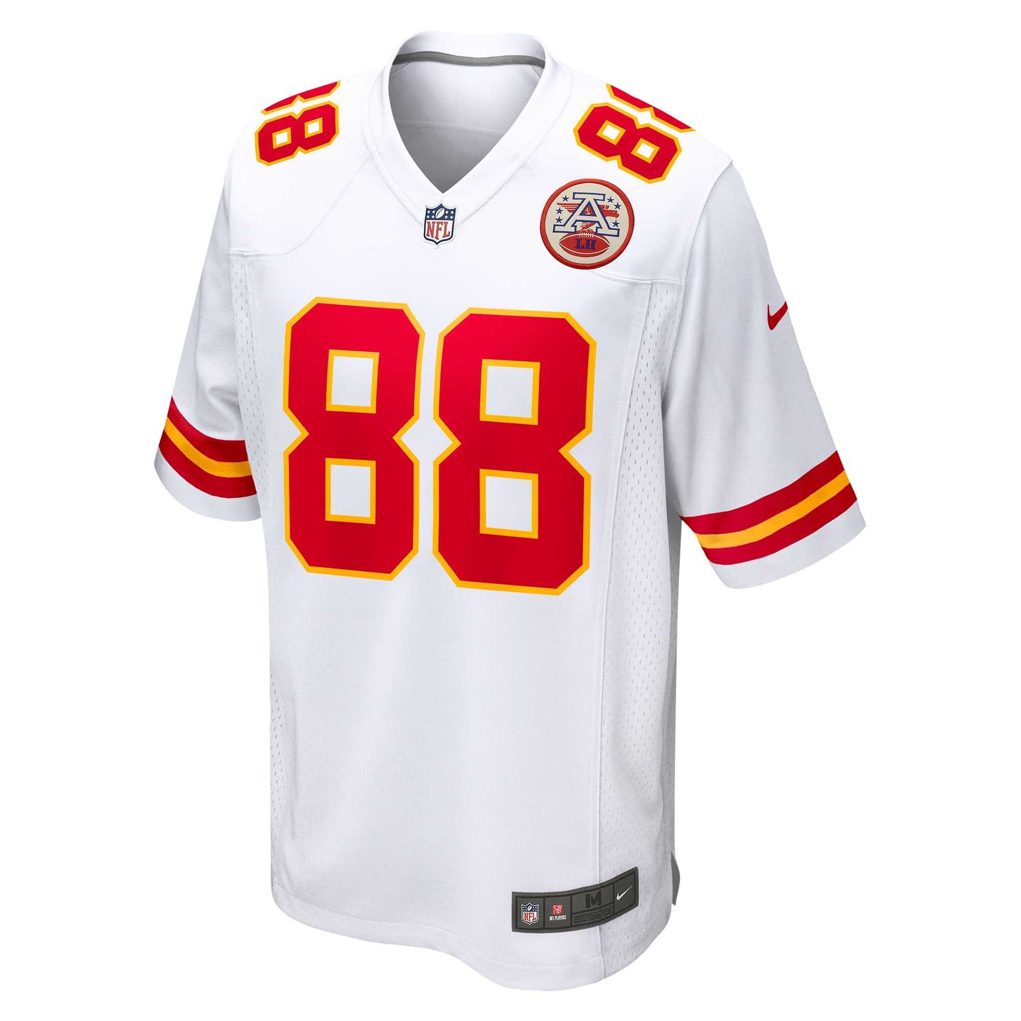 Alternative view of Men's Kansas City Chiefs Tony Gonzalez White Retired Player Game Jersey JS7459 nicesnker