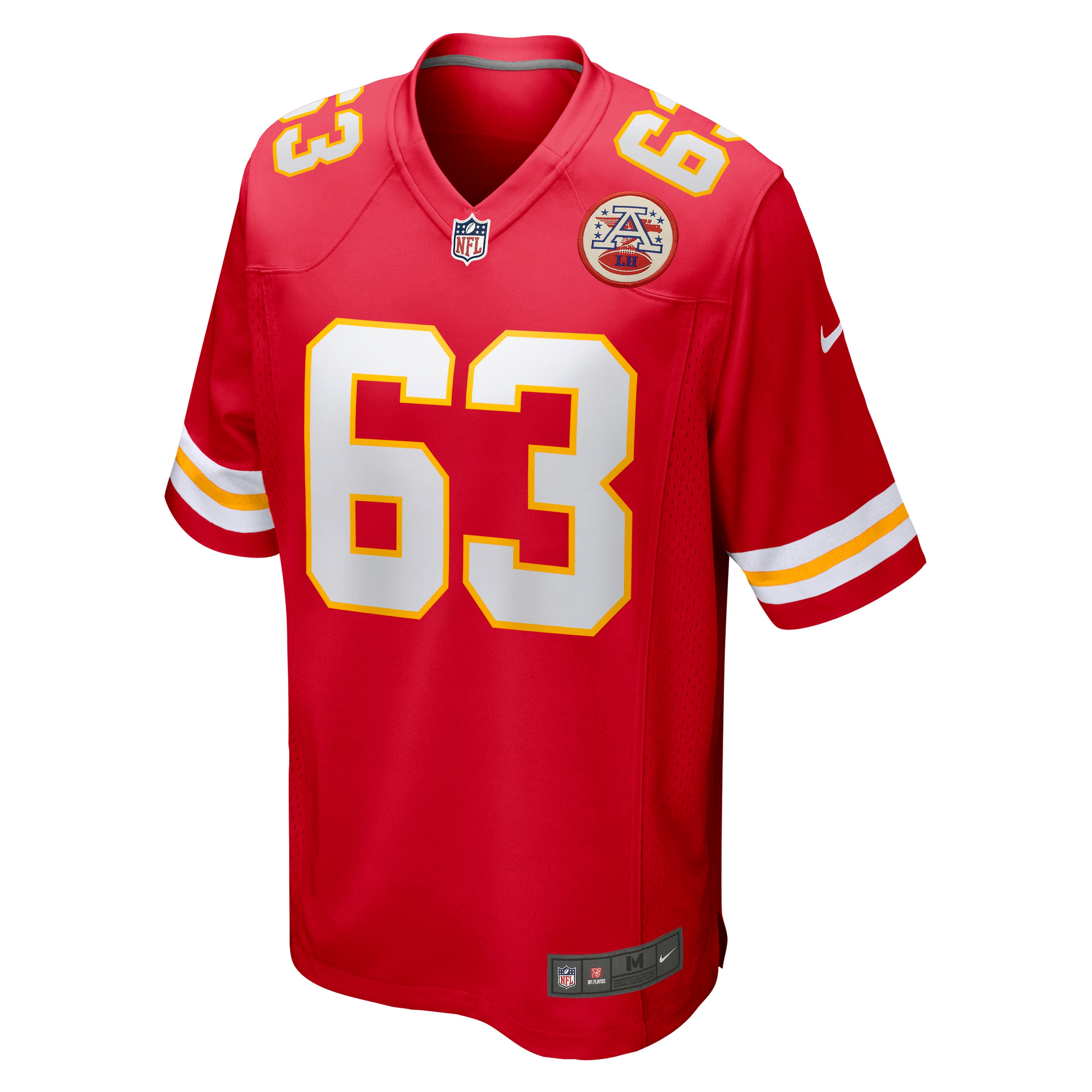 Alternative view of Men's Kansas City Chiefs Willie Lanier Red Retired Player Jersey JS9685 nicesnker