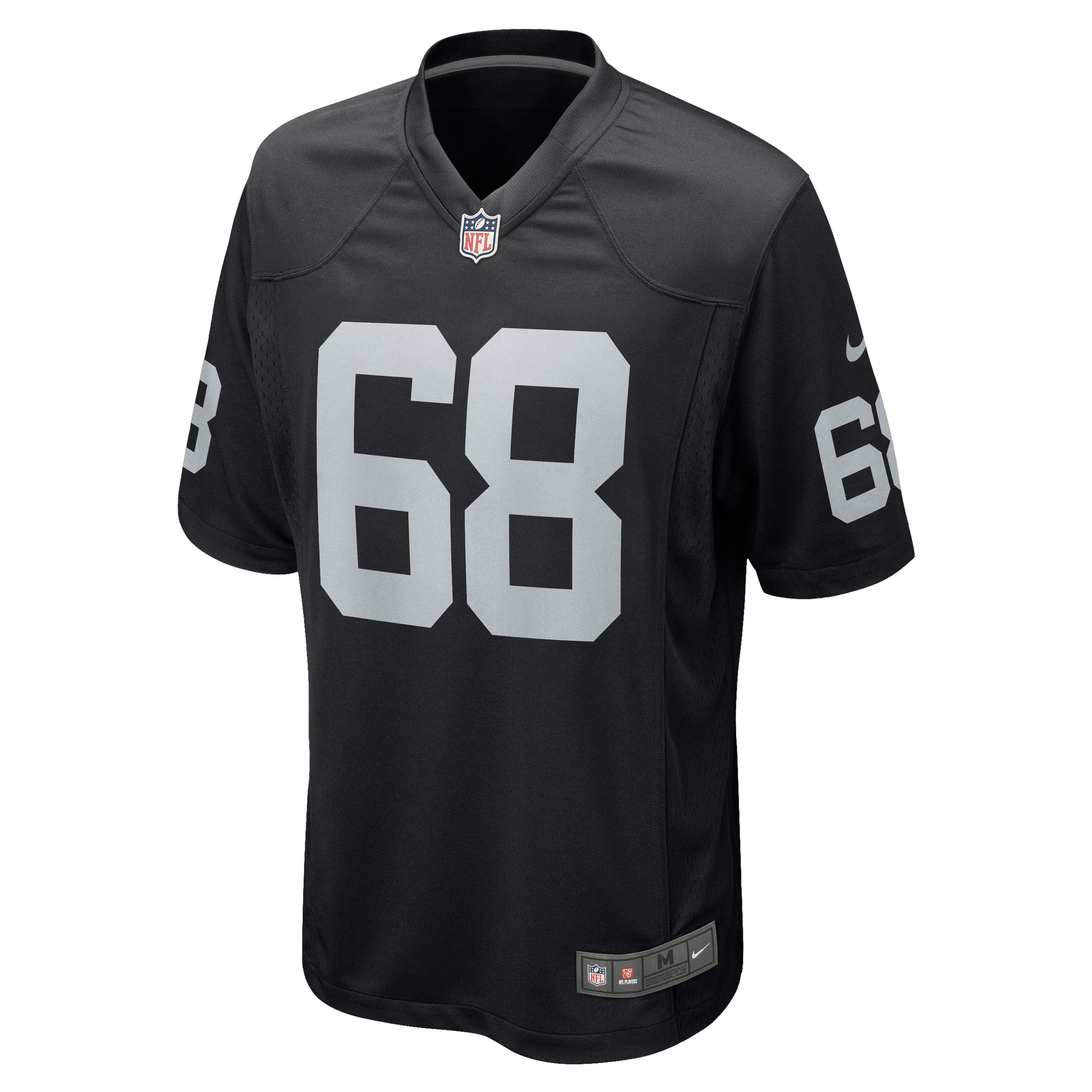 Alternative view of Men's Las Vegas Raiders Andre James Black Game Jersey JS4981 nicesnker