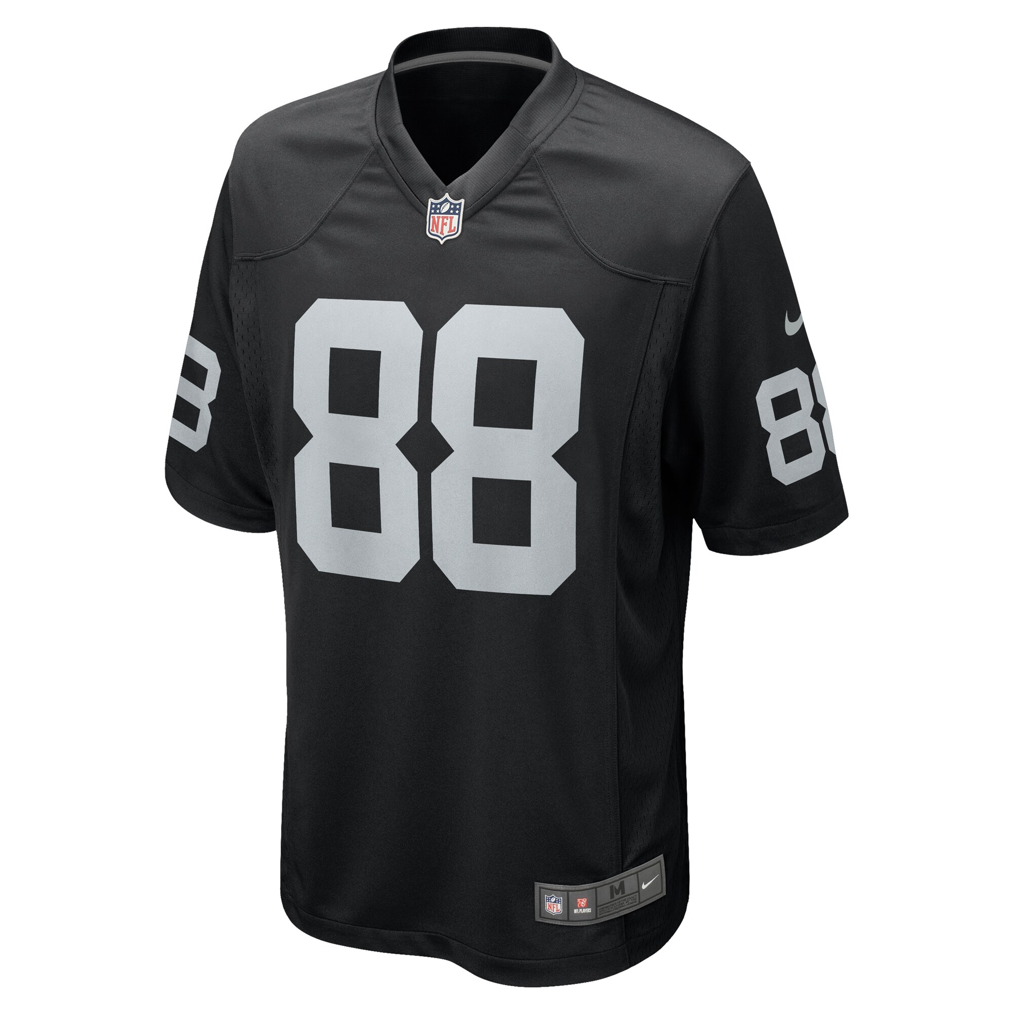 Alternative view of Men's Las Vegas Raiders Antoine Wesley Black Team Game Jersey JS6896 nicesnker