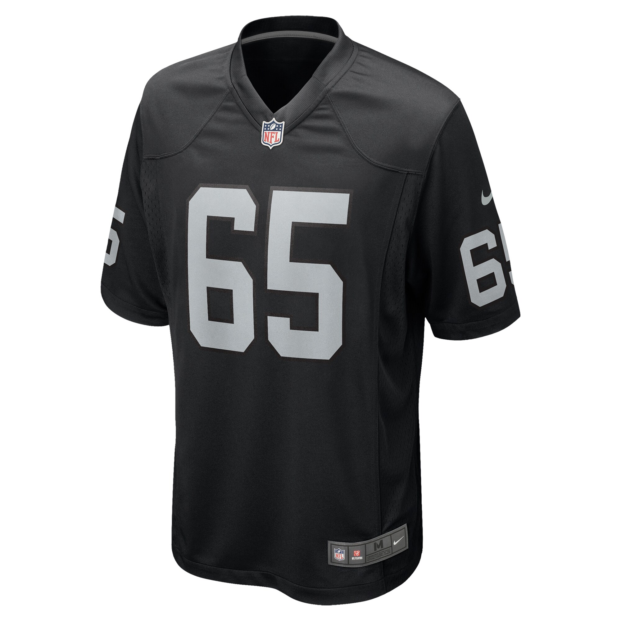 Alternative view of Men's Las Vegas Raiders Cody Whitehair Black Team Game Jersey JS3536 nicesnker