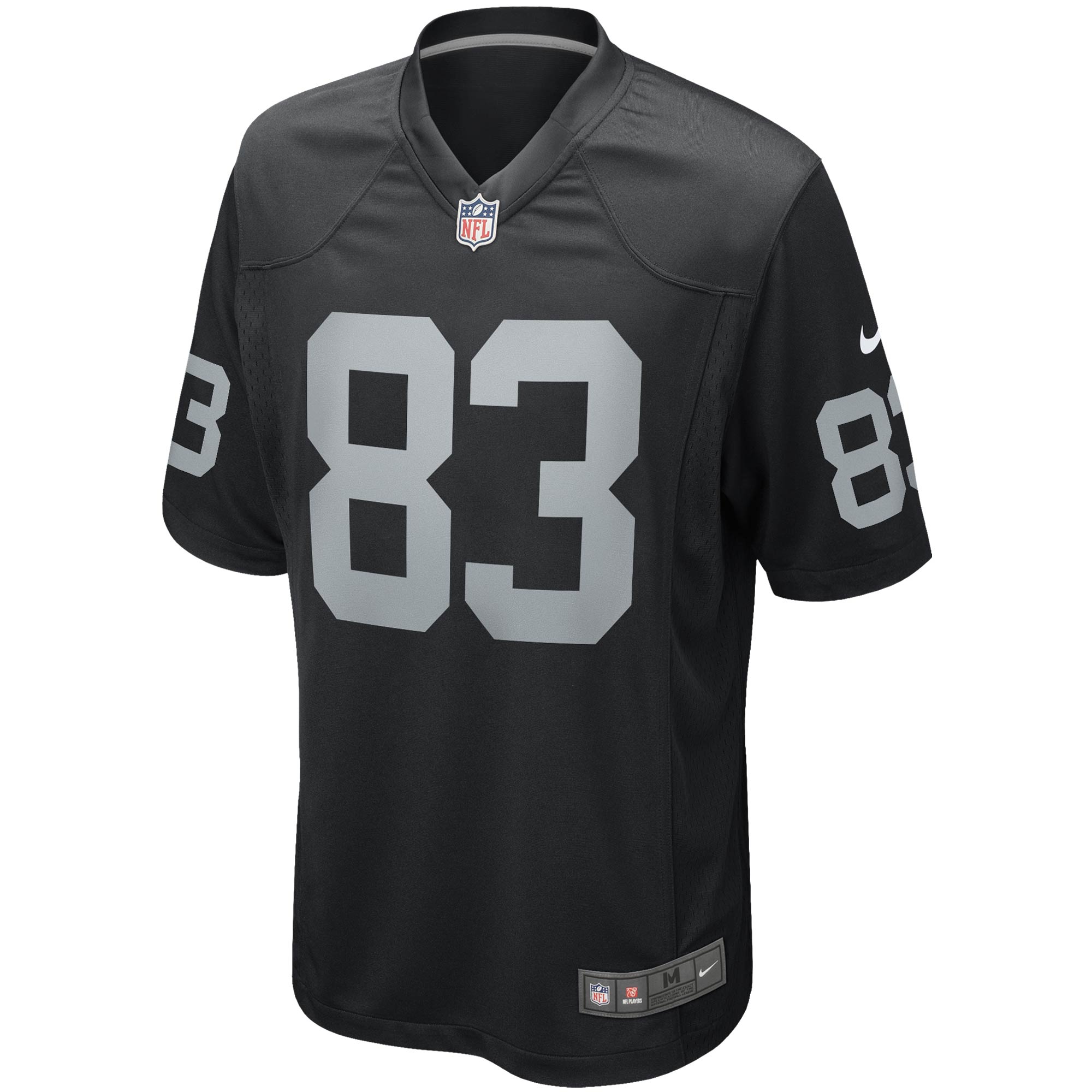 Alternative view of Men's Las Vegas Raiders Darren Waller Black Game Player Jersey JS8132 nicesnker