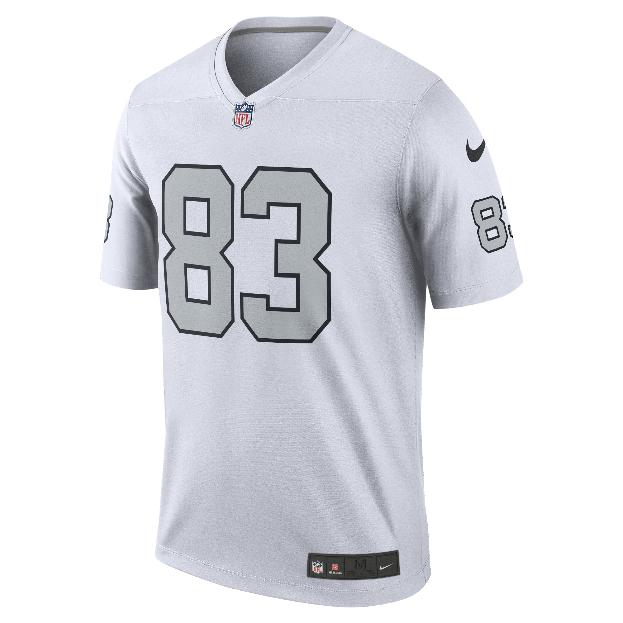 Alternative view of Men's Las Vegas Raiders Darren Waller White Alternate Legend Player Performance Top JS3455 nicesnker
