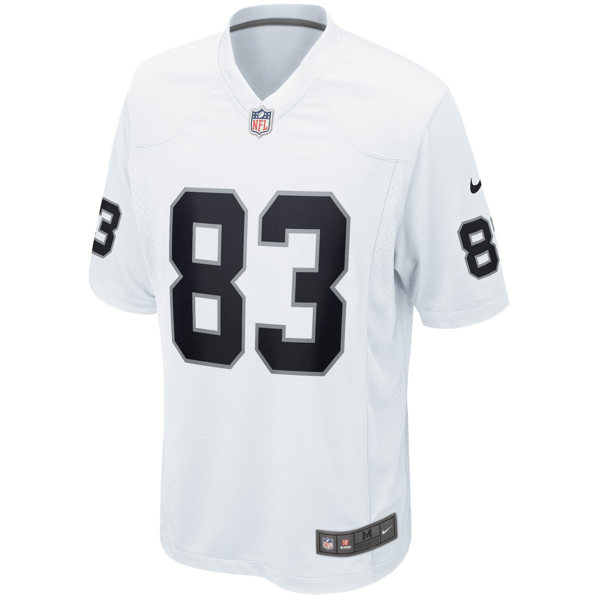 Alternative view of Men's Las Vegas Raiders Darren Waller White Game Jersey JS5415 nicesnker