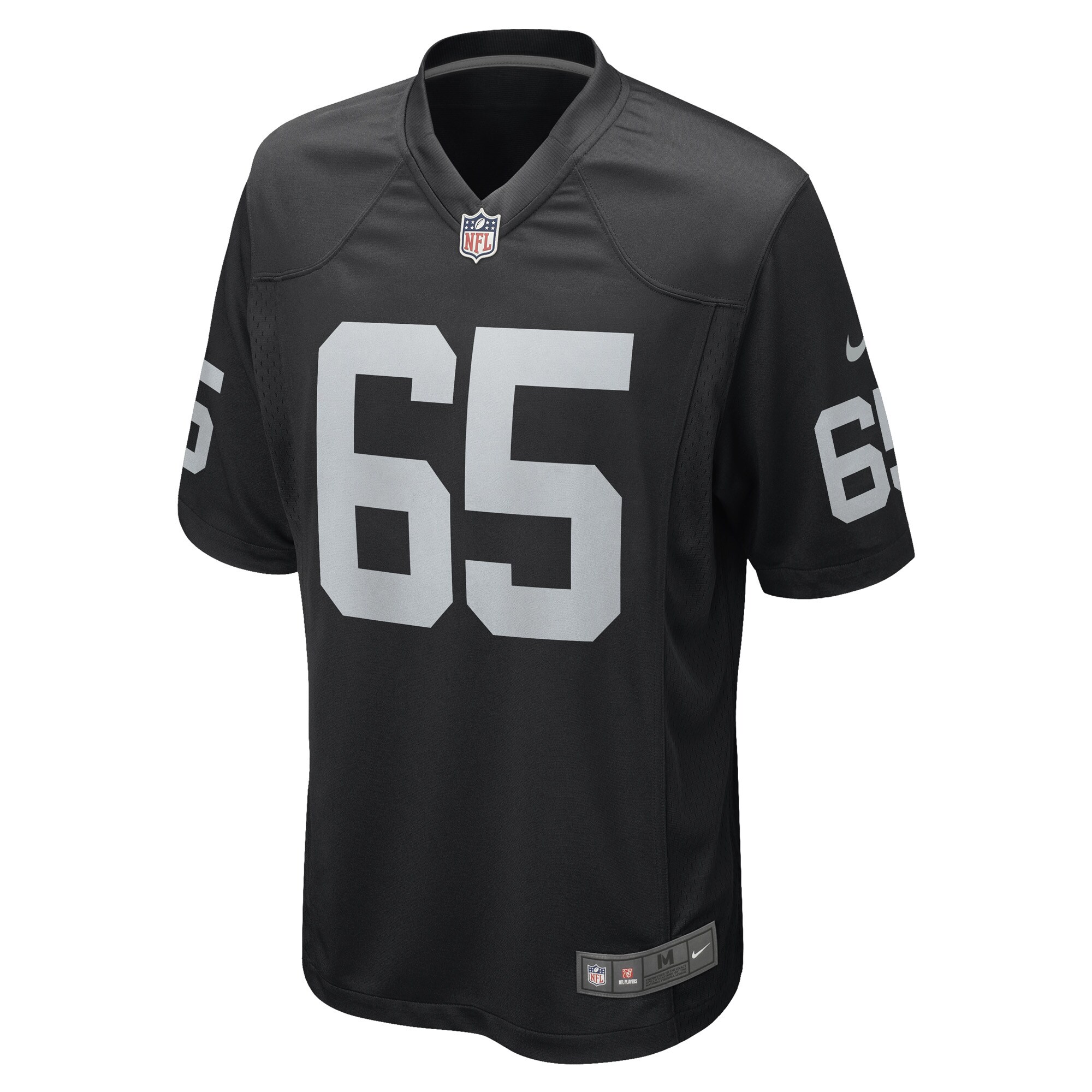 Alternative view of Men's Las Vegas Raiders Hroniss Grasu Black Game Player Jersey JS6593 nicesnker