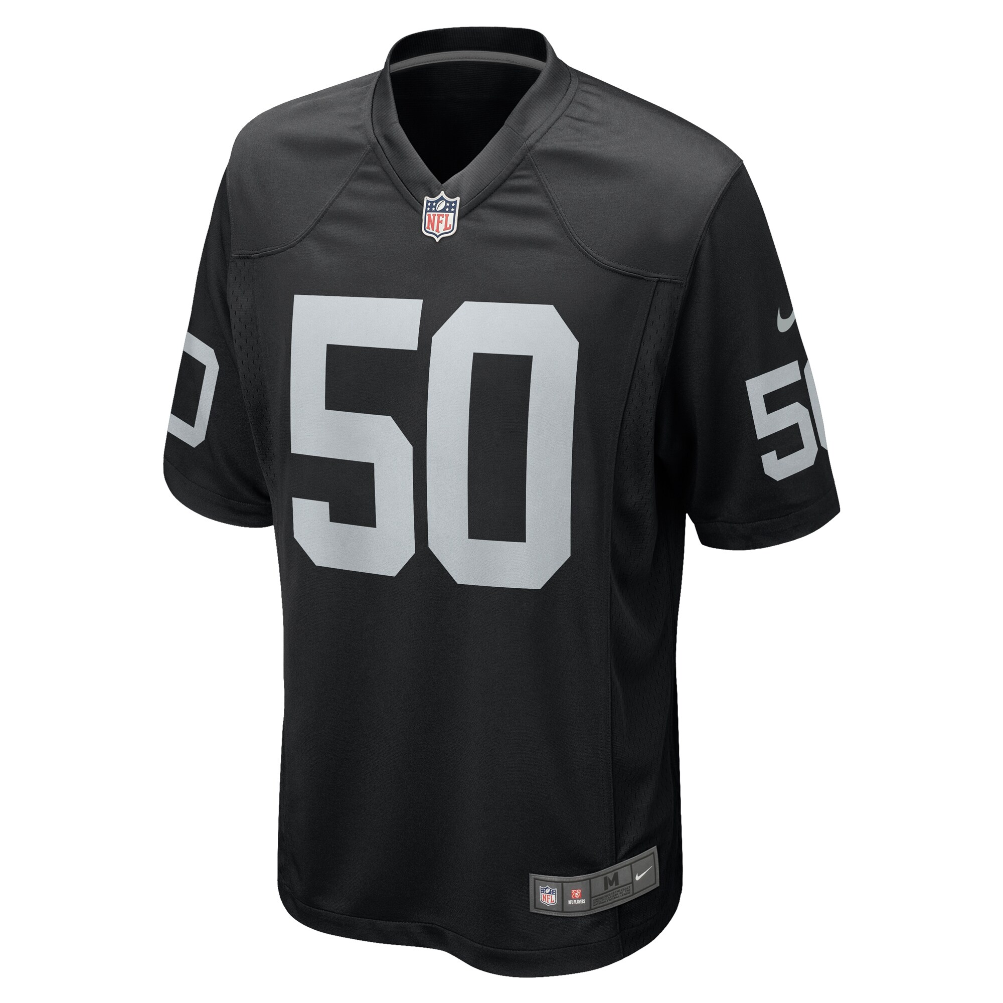 Alternative view of Men's Las Vegas Raiders Jacob Bobenmoyer Black Game Player Jersey JS9425 nicesnker