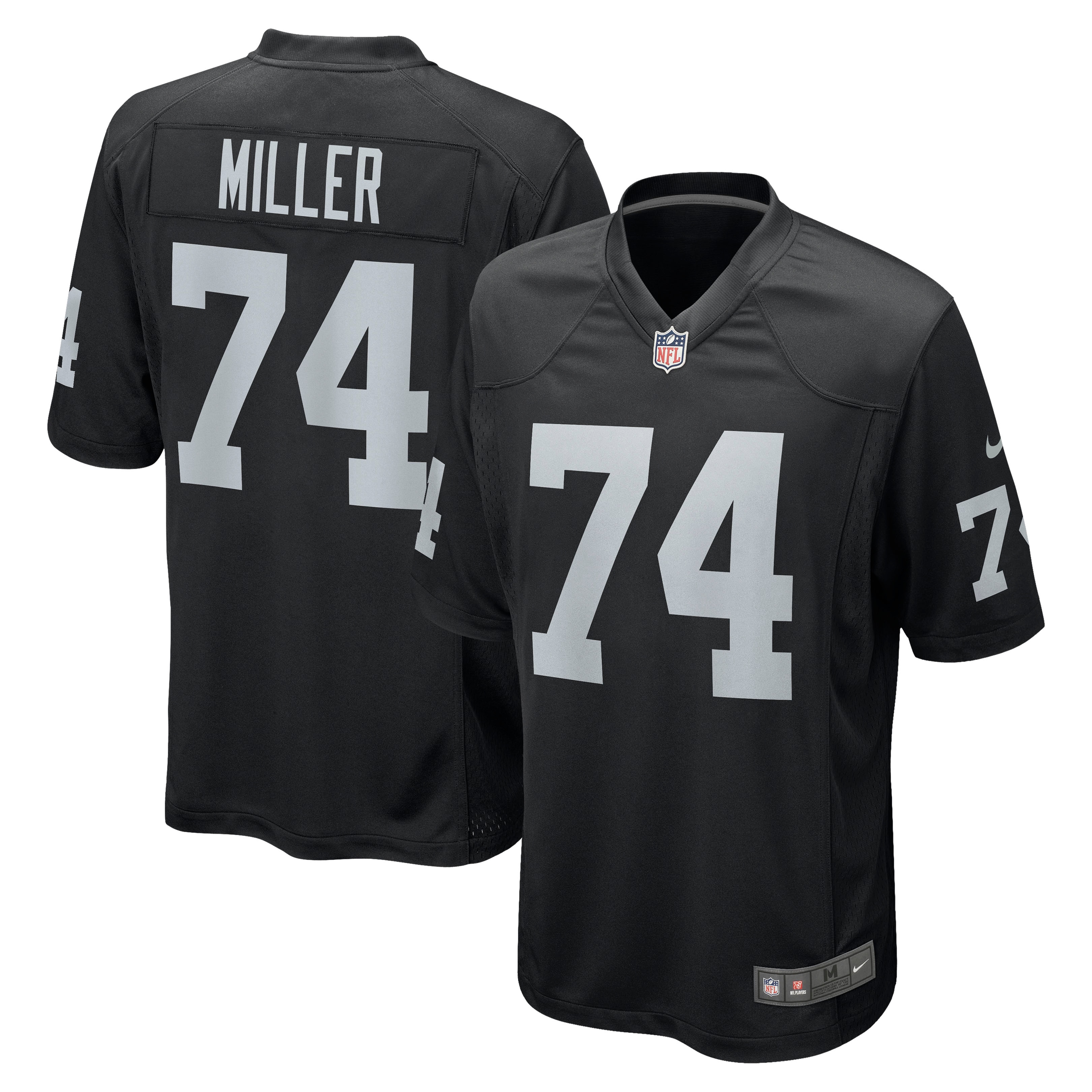 Men's Las Vegas Raiders Kolton Miller Black Game Jersey JS1985 nicesnker