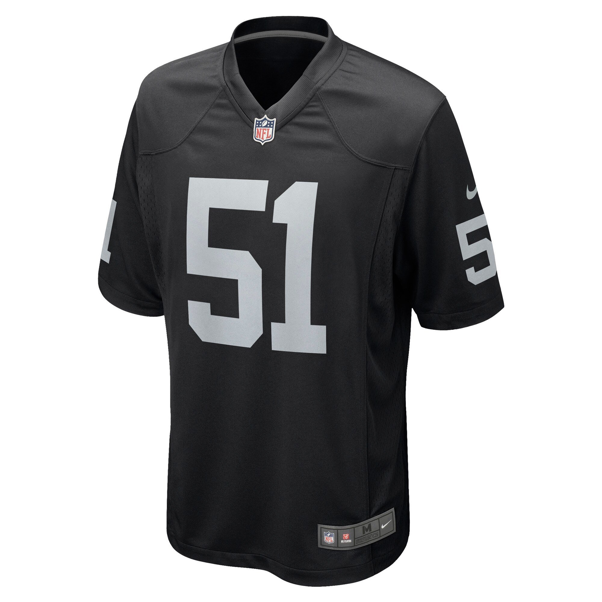 Alternative view of Men's Las Vegas Raiders Malcolm Koonce Black Game Jersey JS9545 nicesnker