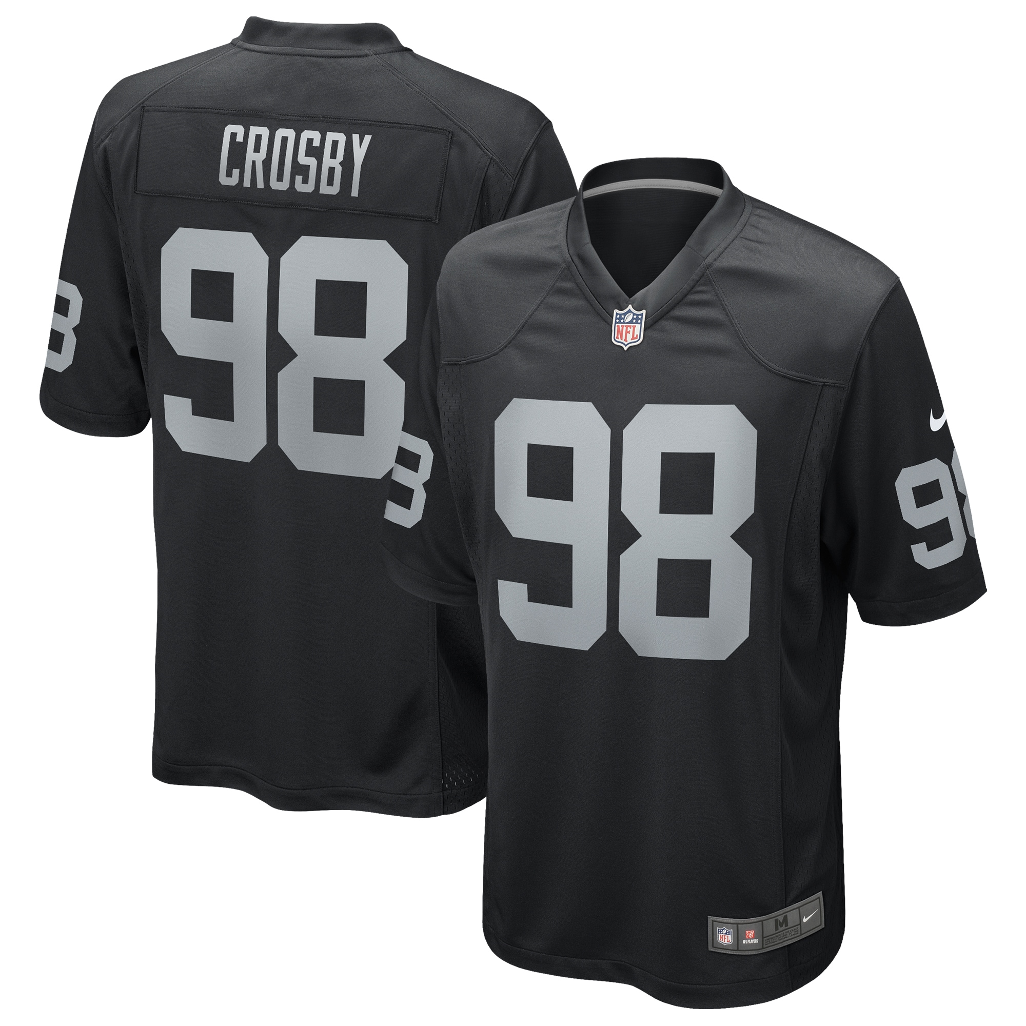 Men's Las Vegas Raiders Maxx Crosby Black Game Jersey JS9375 nicesnker
