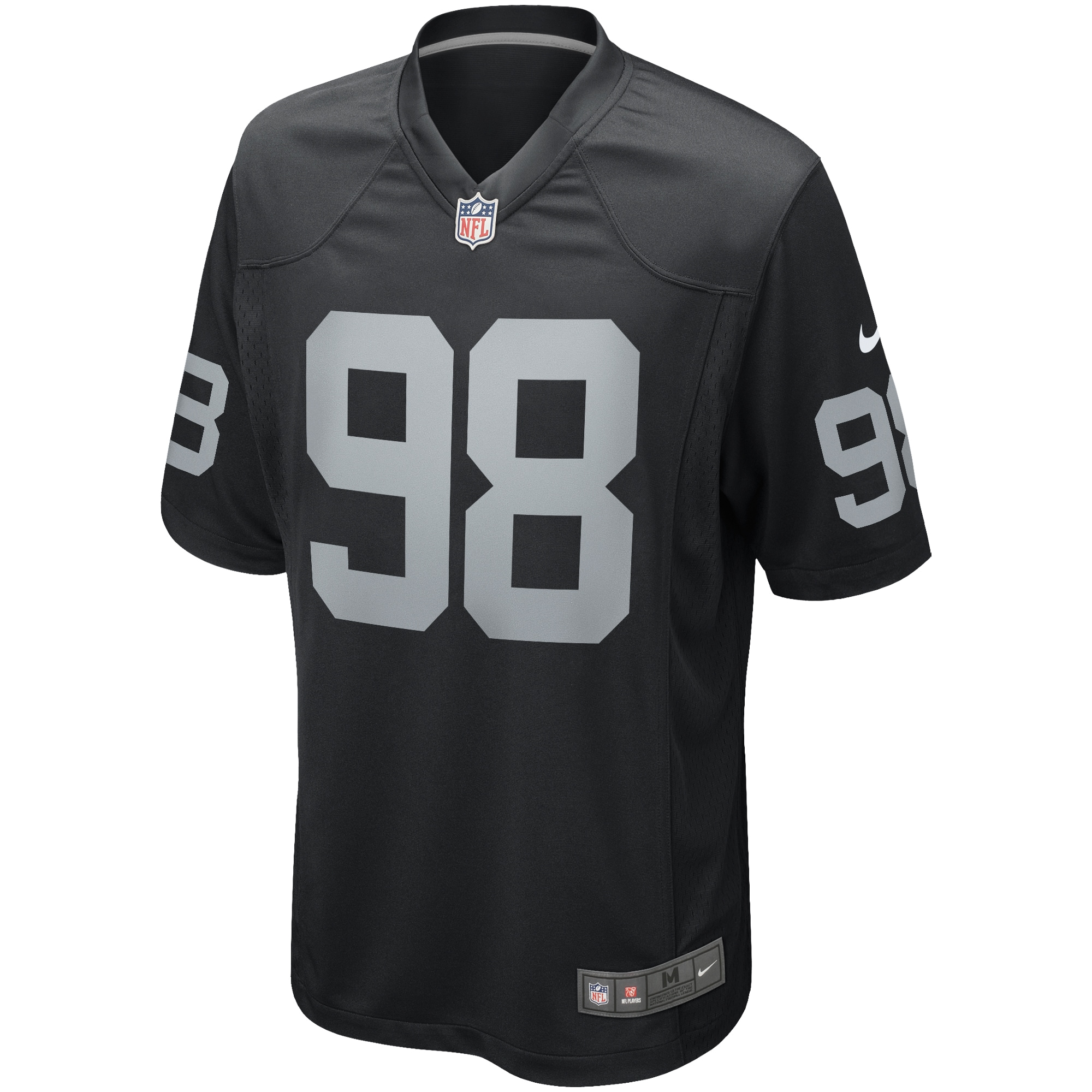 Alternative view of Men's Las Vegas Raiders Maxx Crosby Black Game Jersey JS9375 nicesnker