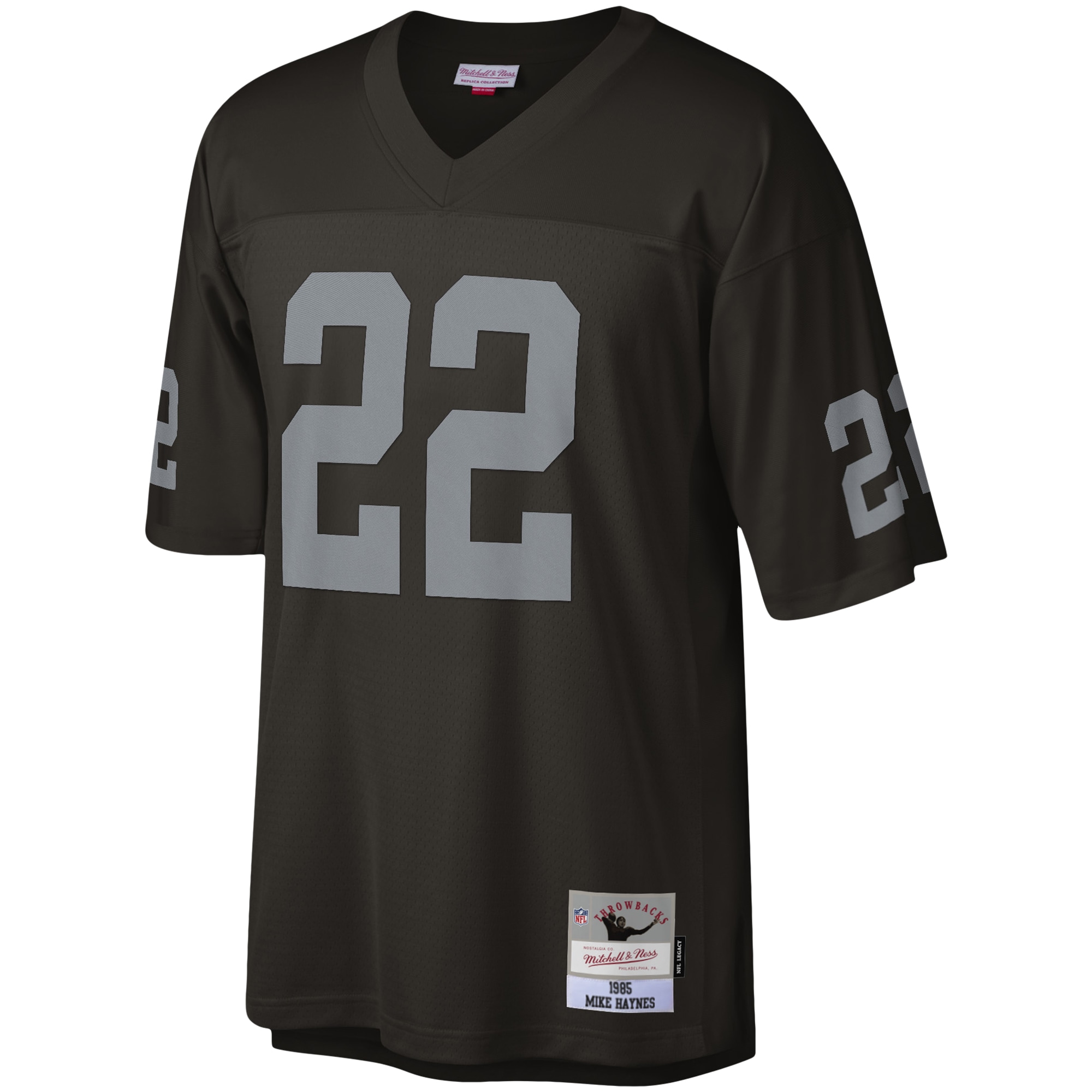 Alternative view of Men's Las Vegas Raiders Mike Haynes Mitchell & Ness Black Legacy Jersey JS5525 nicesnker