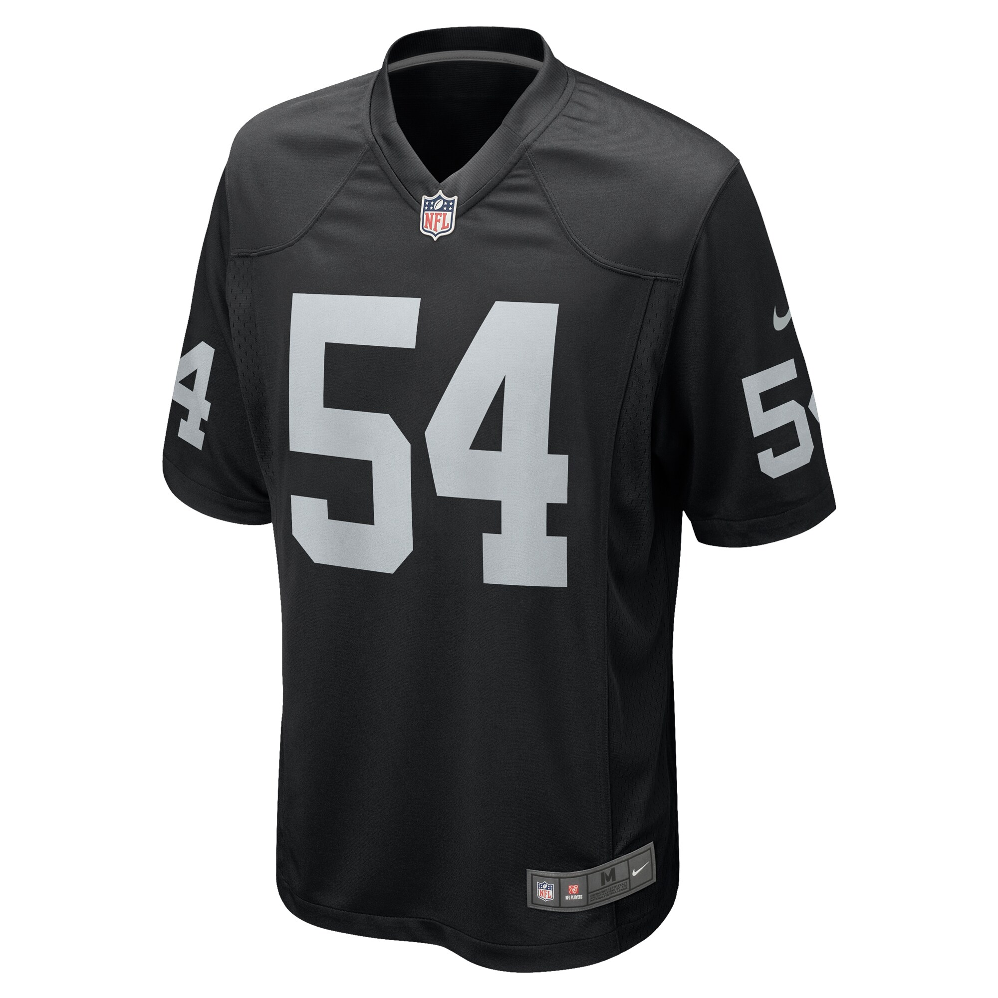 Alternative view of Men's Las Vegas Raiders Netane Muti Black Team Game Jersey JS2490 nicesnker