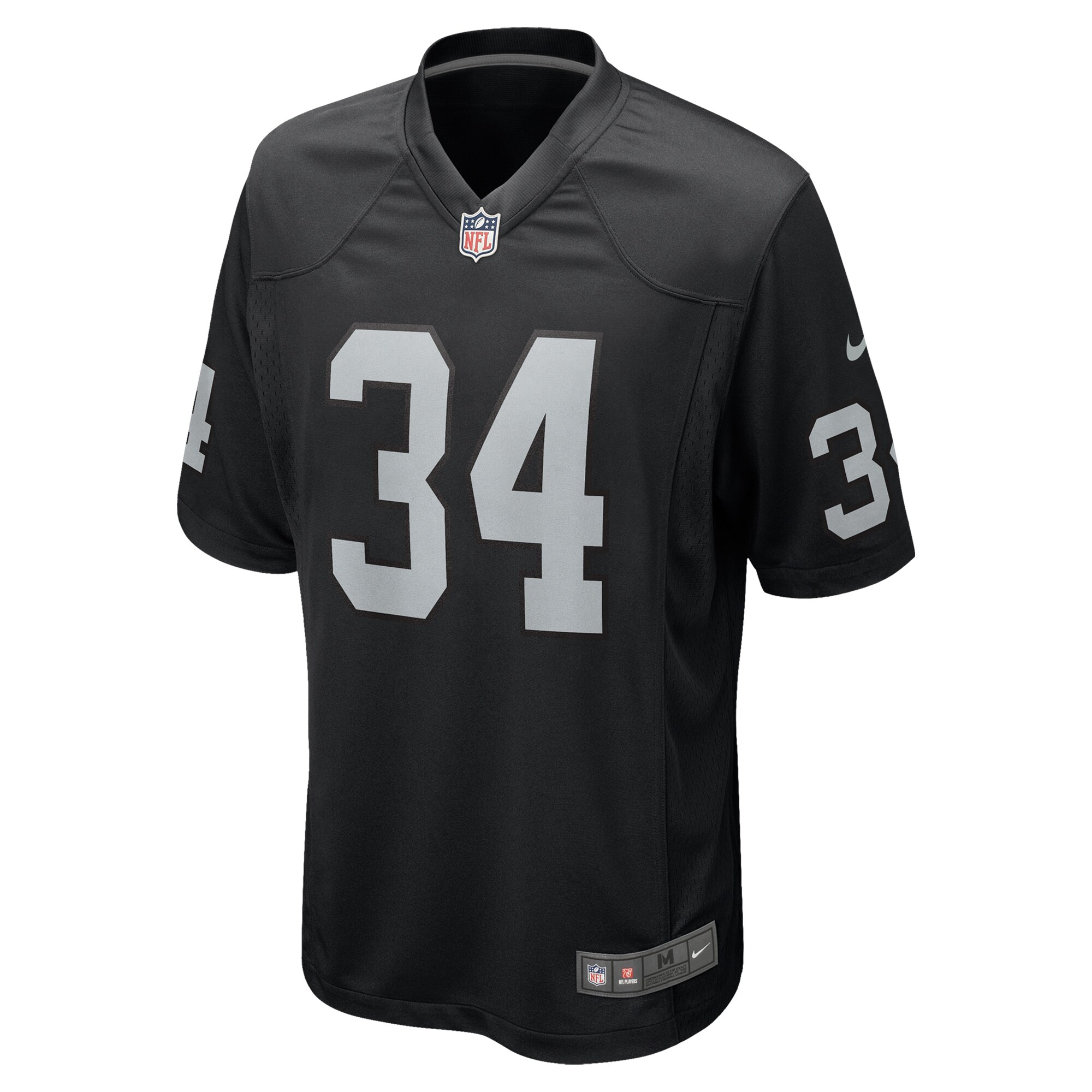 Alternative view of Men's Las Vegas Raiders Thomas Harper Black Team Game Jersey JS7266 nicesnker