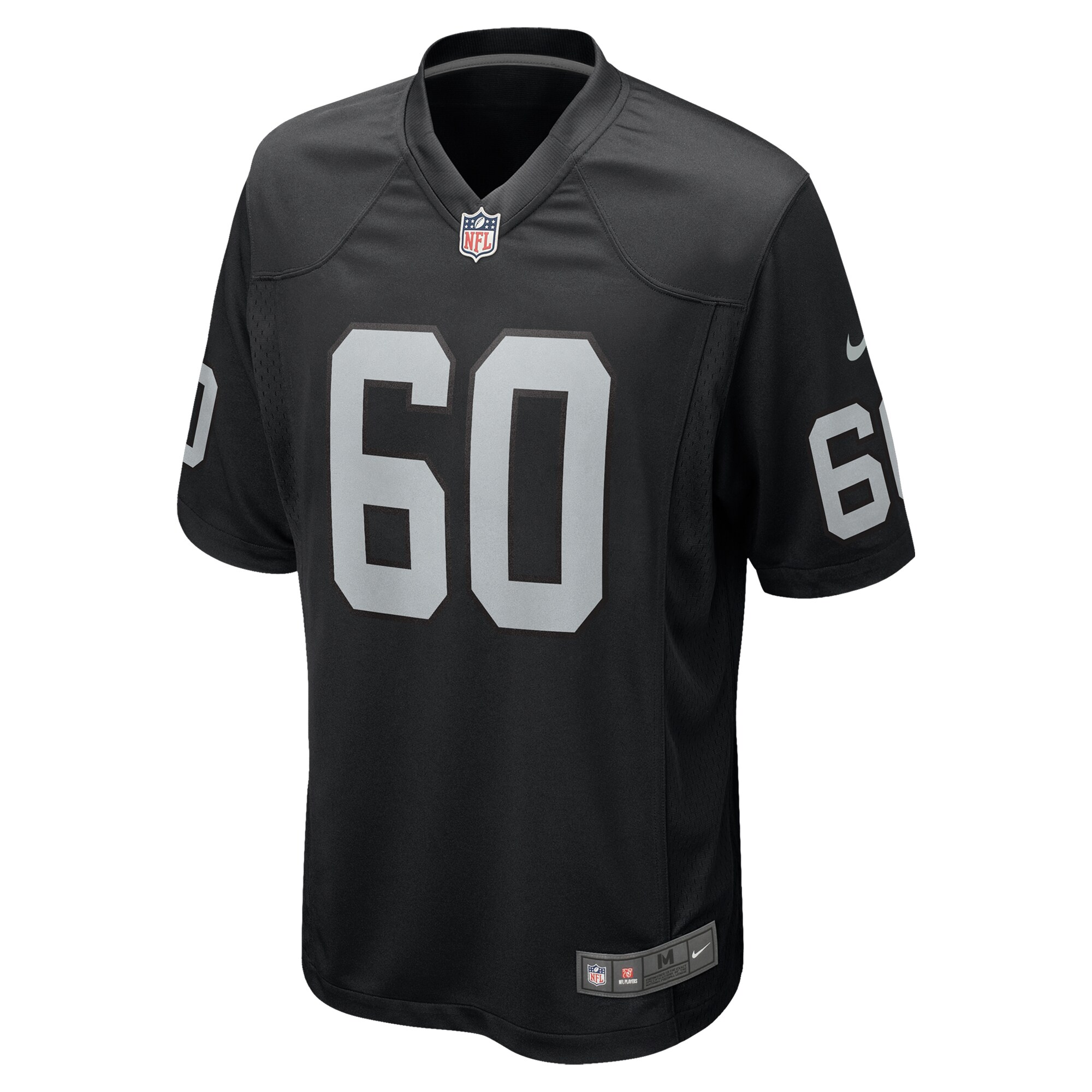 Alternative view of Men's Las Vegas Raiders Tomari Fox Black Team Game Jersey JS9686 nicesnker