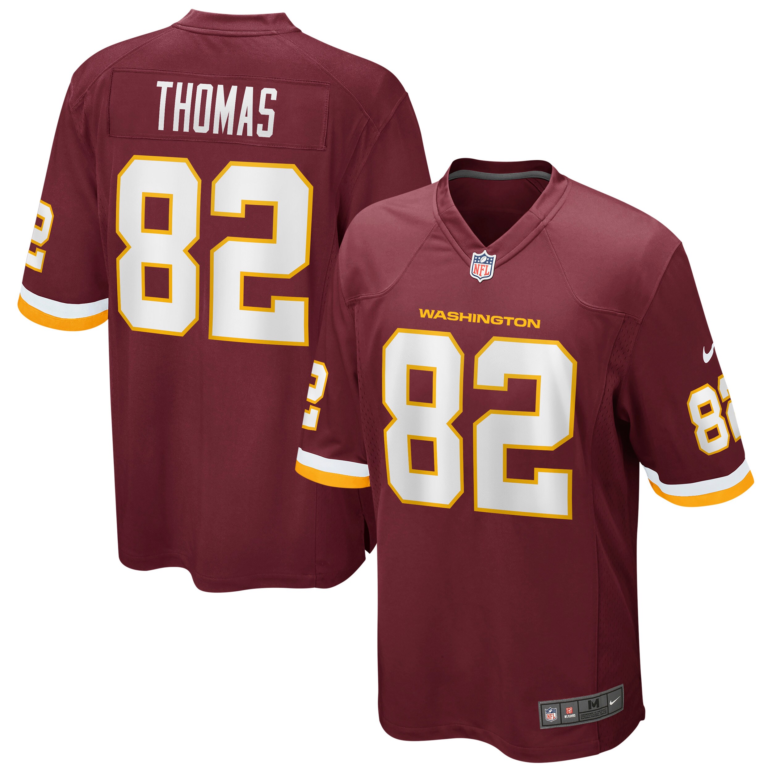 Men's Logan Thomas Washington Football Team Burgundy Game Player Jersey JS6336 nicesnker