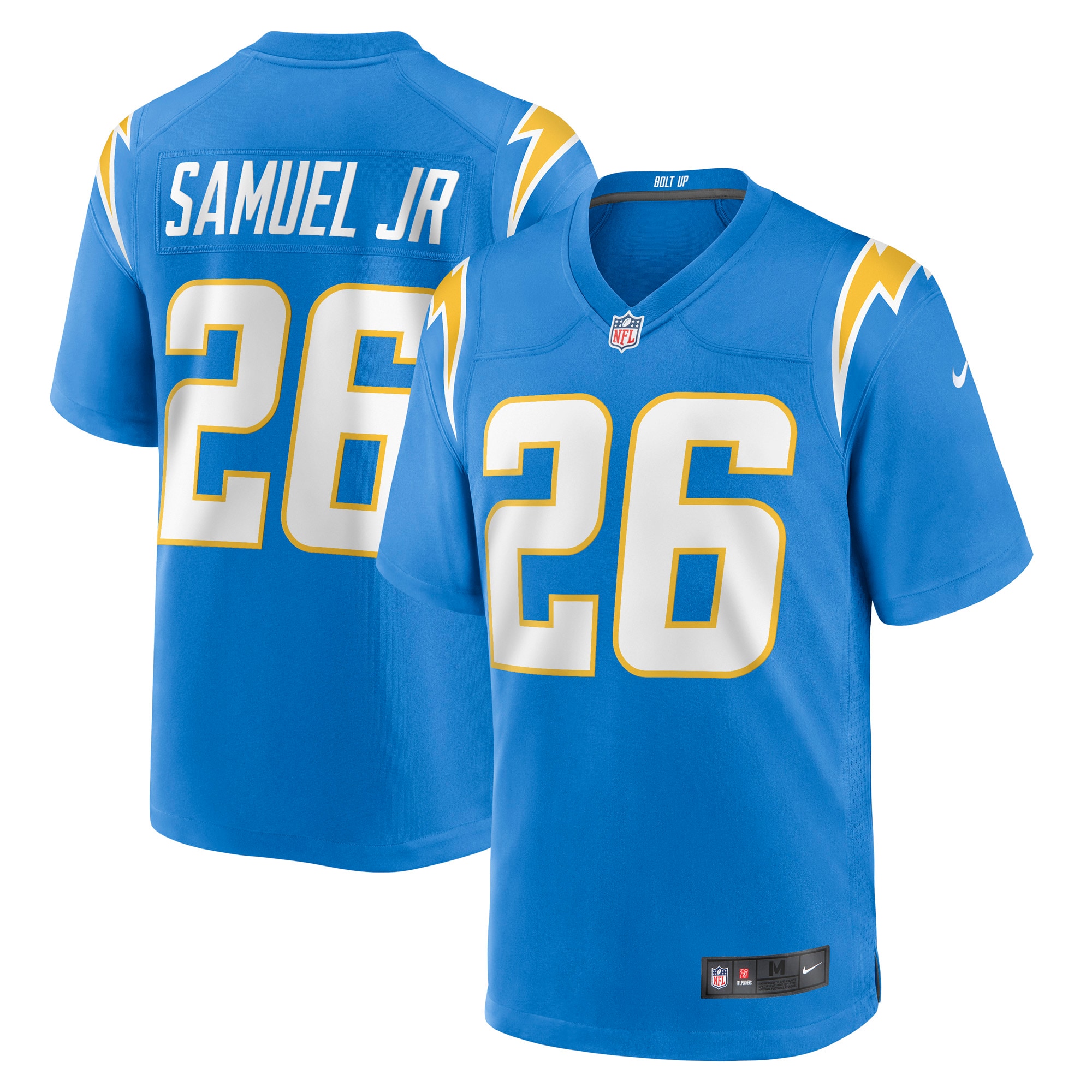 Men's Los Angeles Chargers Asante Samuel Jr. Powder Blue Game Player Jersey JS7259 nicesnker