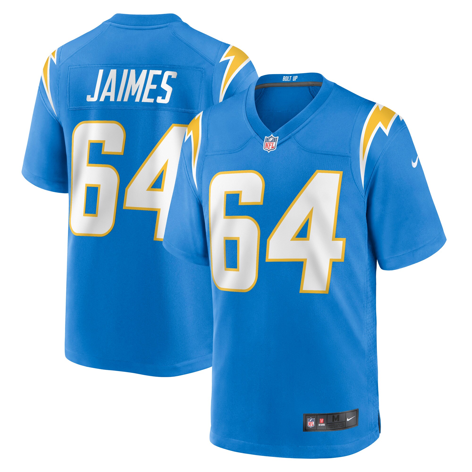 Men's Los Angeles Chargers Brenden Jaimes Powder Blue Game Jersey JS5306 nicesnker