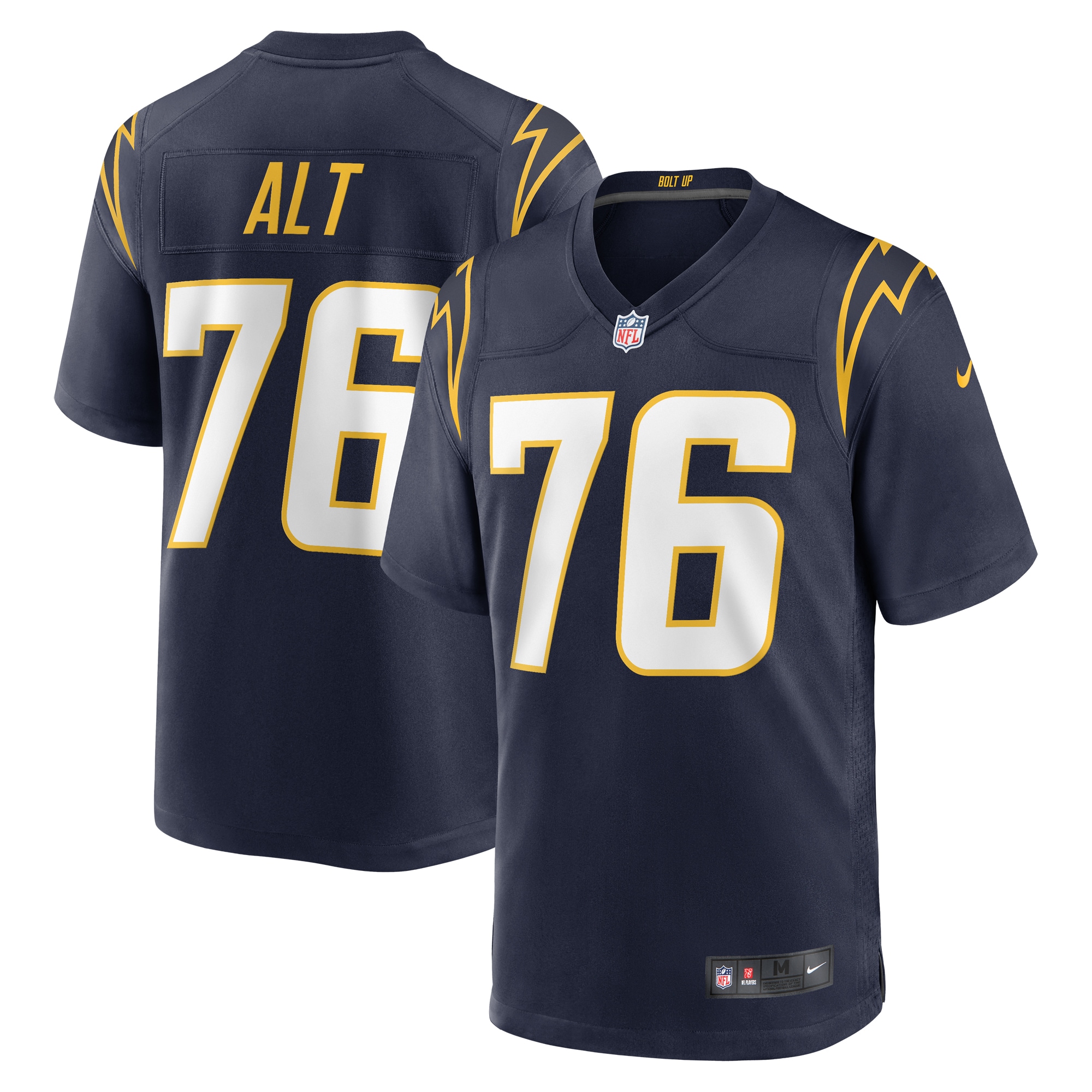 Men's Los Angeles Chargers Joe Alt Navy Player Game Jersey JS6863 nicesnker
