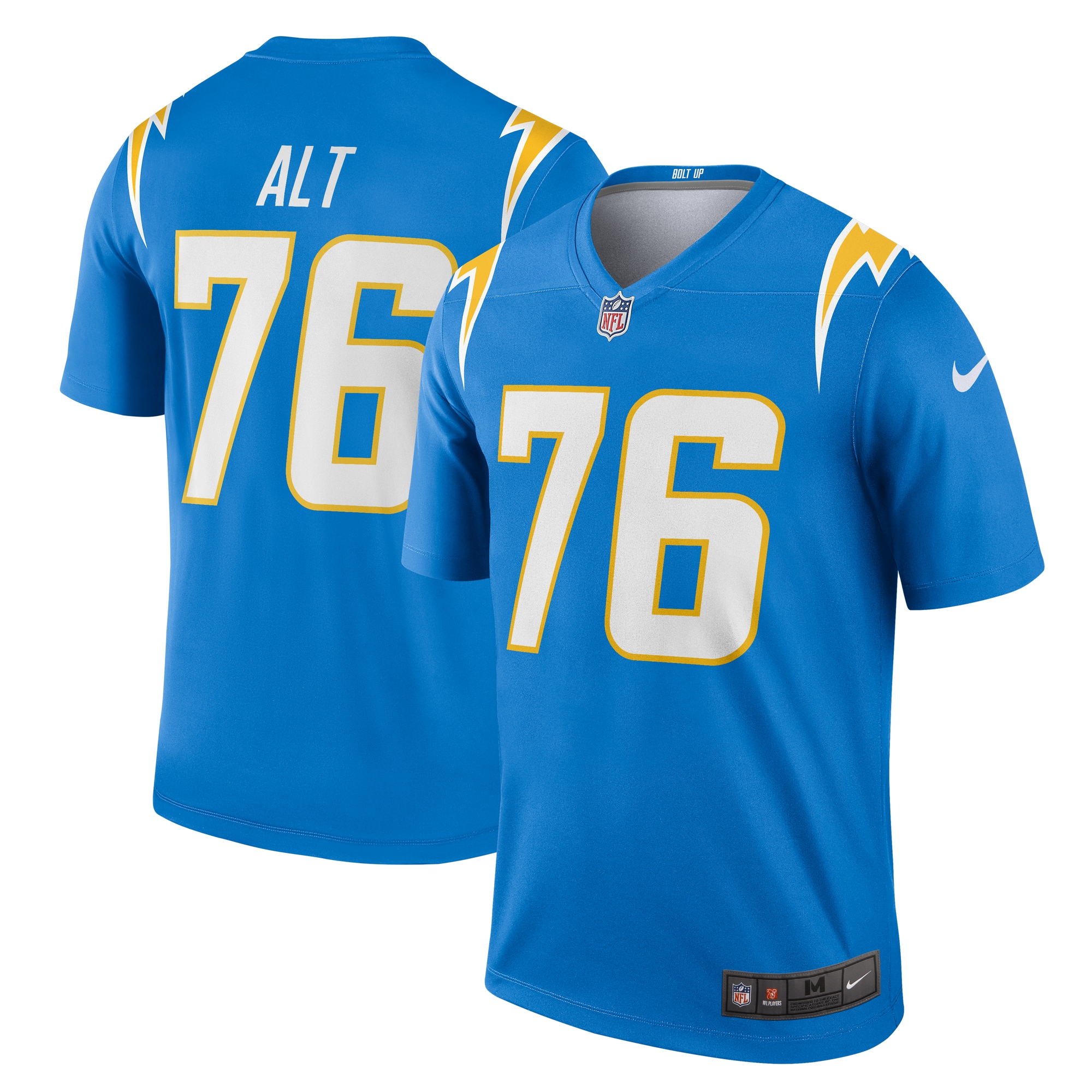 Men's Los Angeles Chargers Joe Alt Powder Blue Team Legend Player Performance Top JS1870 nicesnker