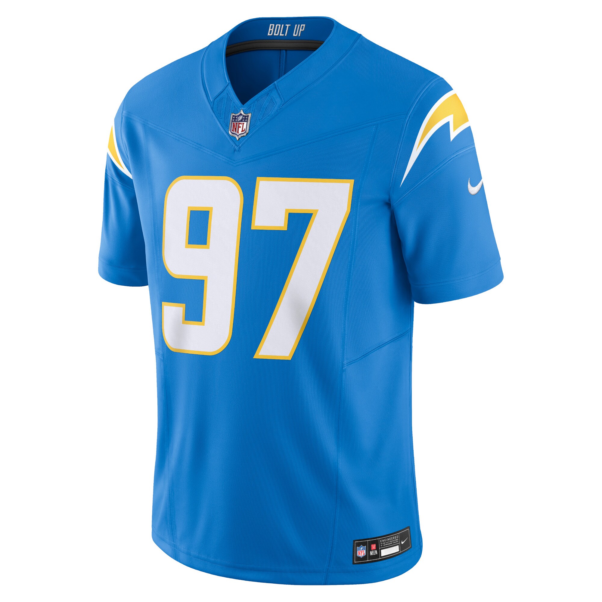 Alternative view of Men's Los Angeles Chargers Joey Bosa Powder Blue Vapor F.U.S.E. Limited Jersey JS5162 nicesnker