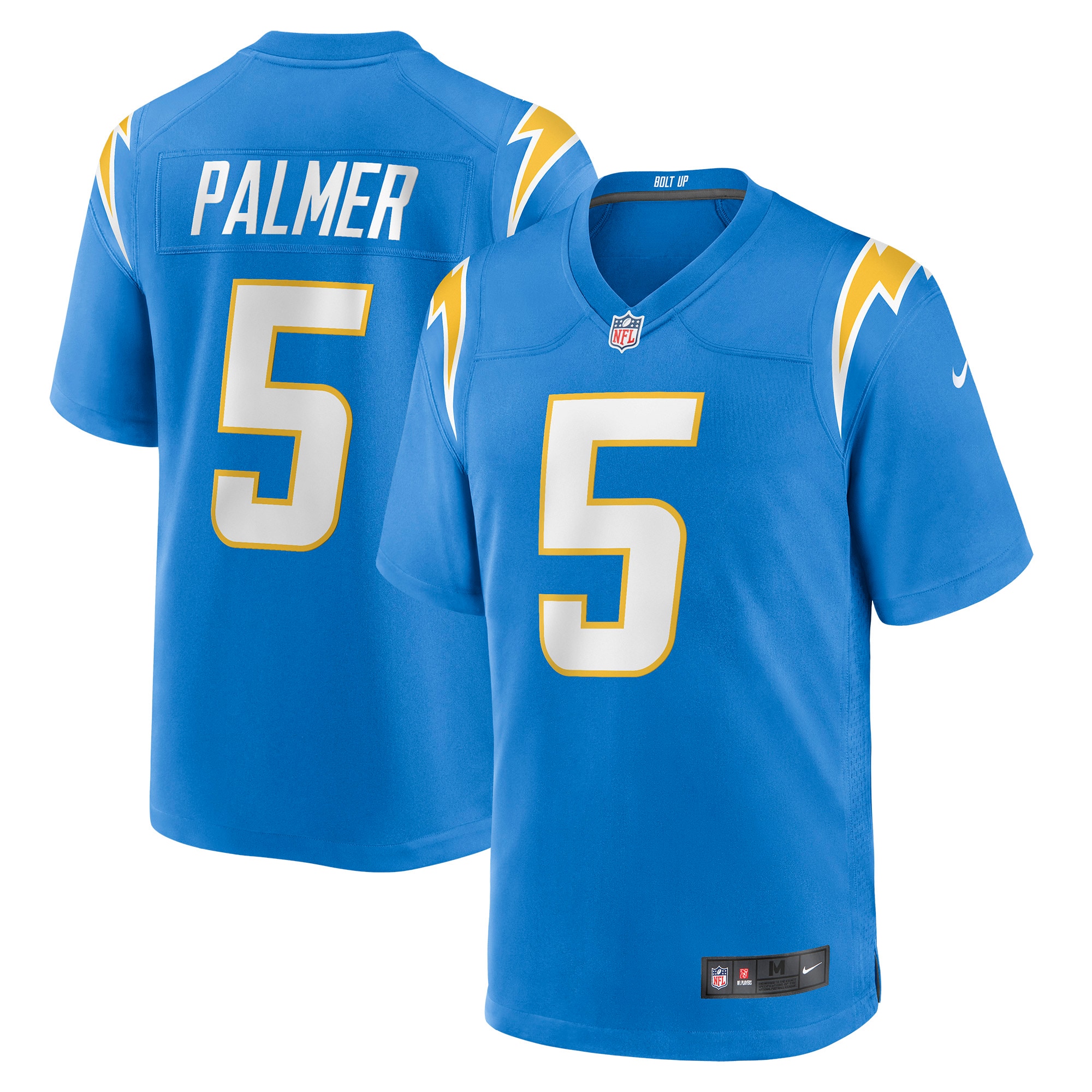 Men's Los Angeles Chargers Joshua Palmer Powder Blue Game Player Jersey JS7058 nicesnker