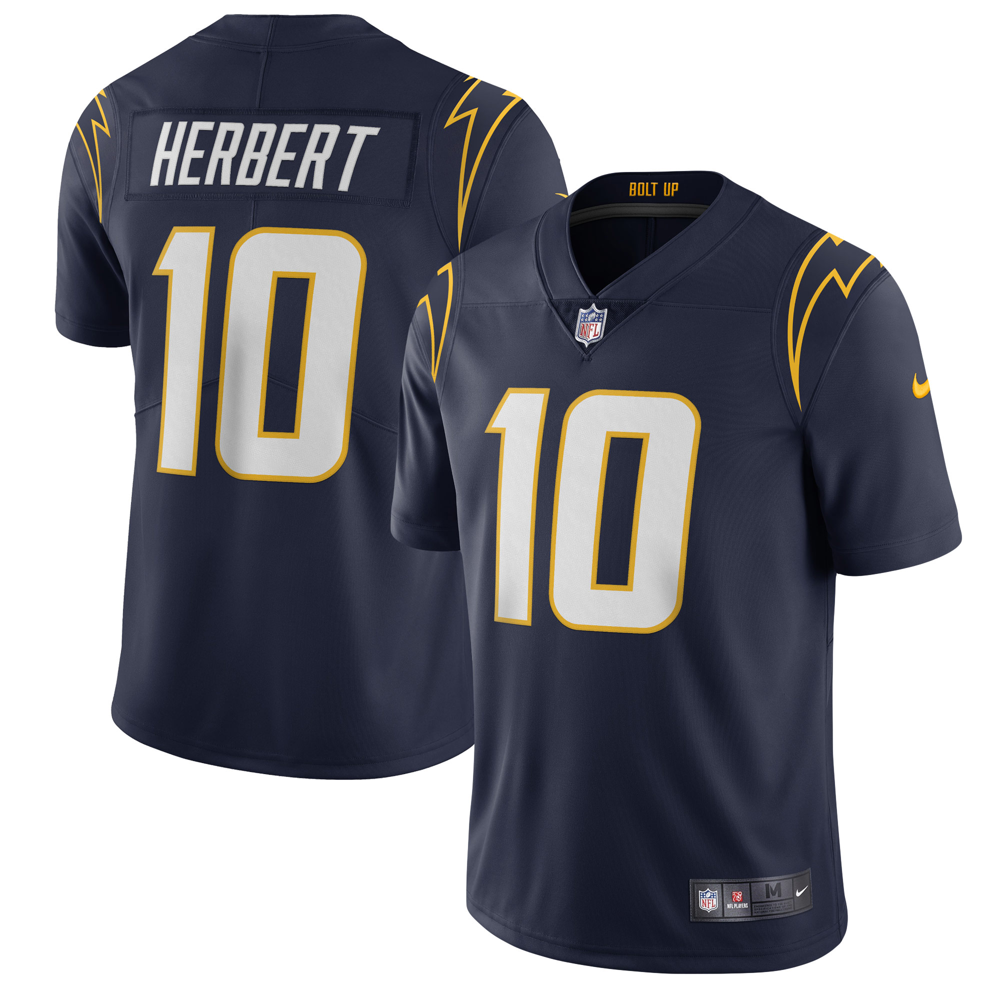 Men's Los Angeles Chargers Justin Herbert Navy Vapor Limited Jersey JS2658 nicesnker