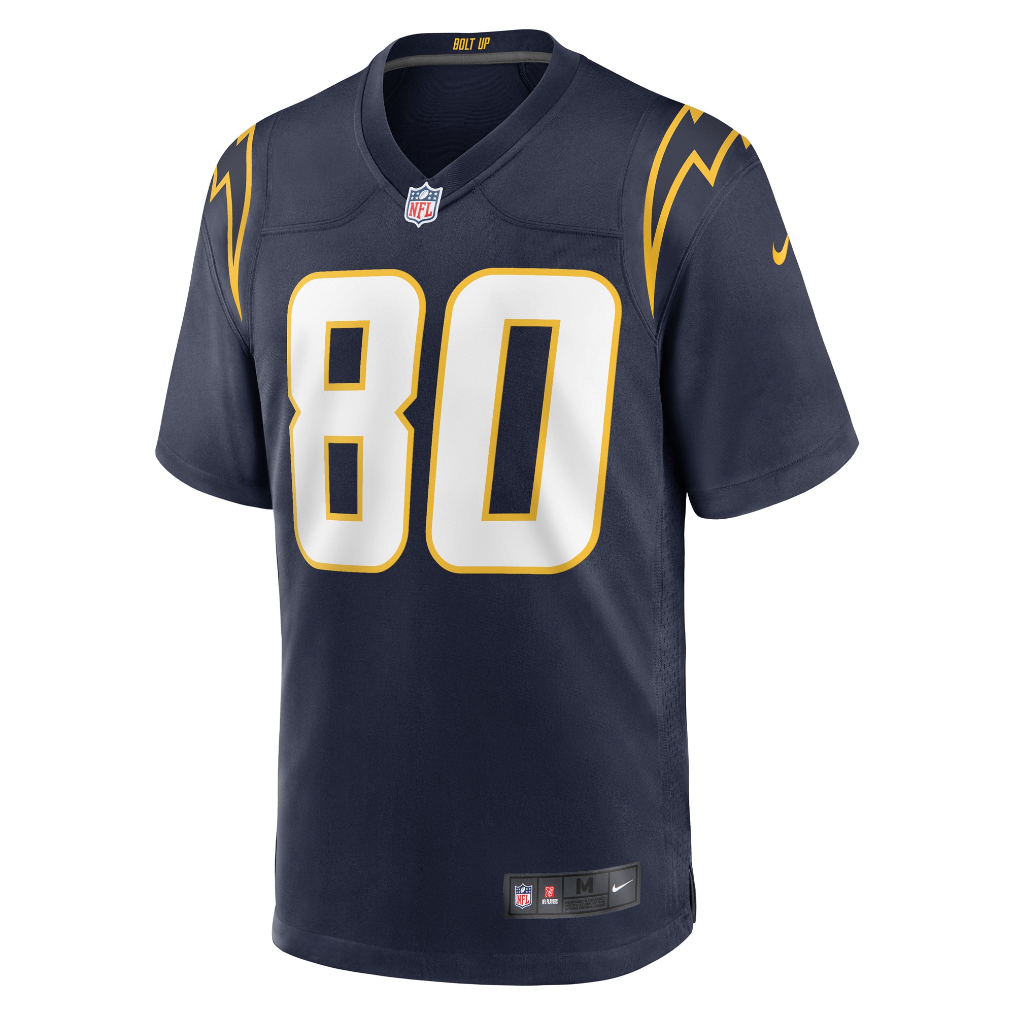 Alternative view of Men's Los Angeles Chargers Kellen Winslow Navy Retired Player Jersey JS2440 nicesnker