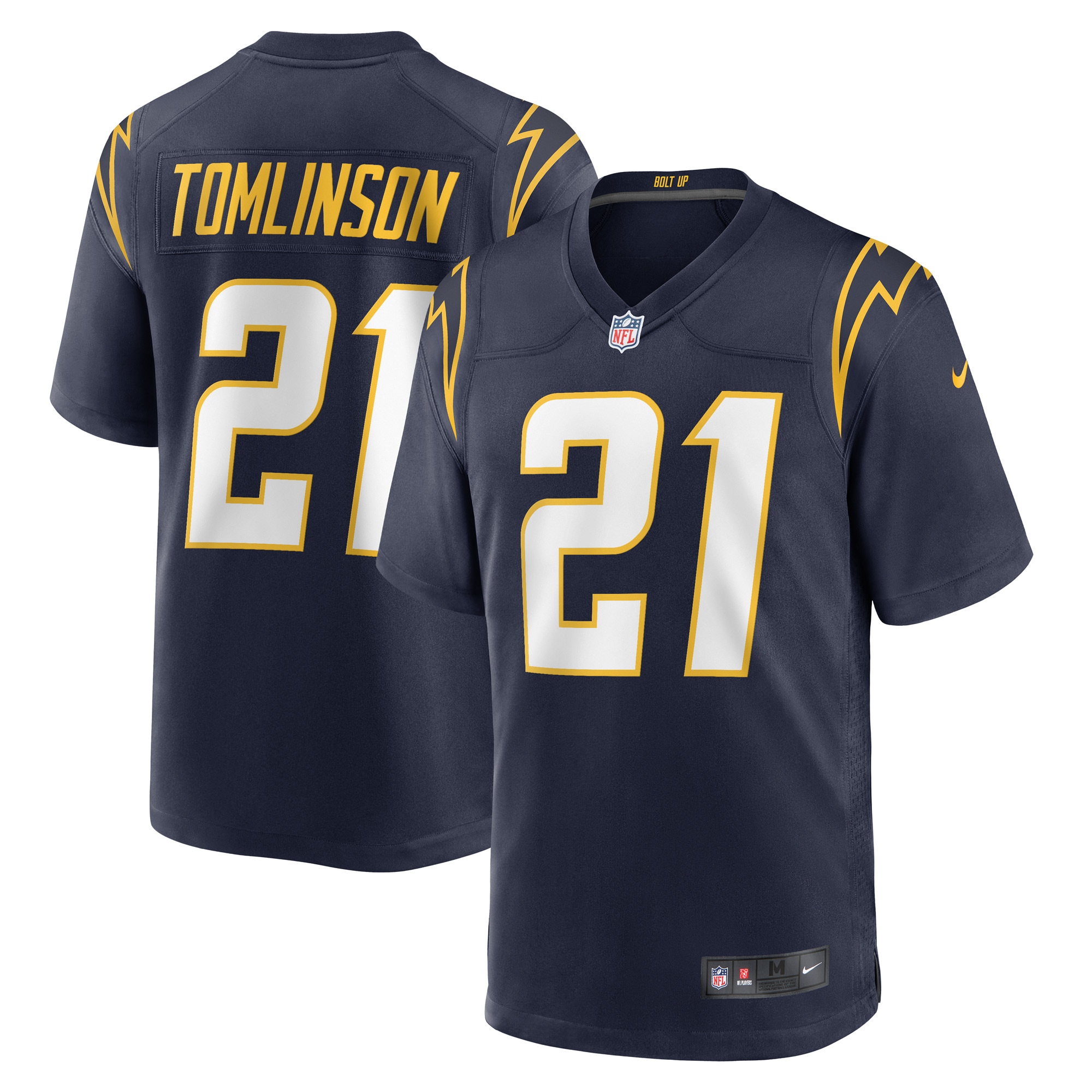 Men's Los Angeles Chargers LaDainian Tomlinson Navy Retired Player Jersey JS7091 nicesnker