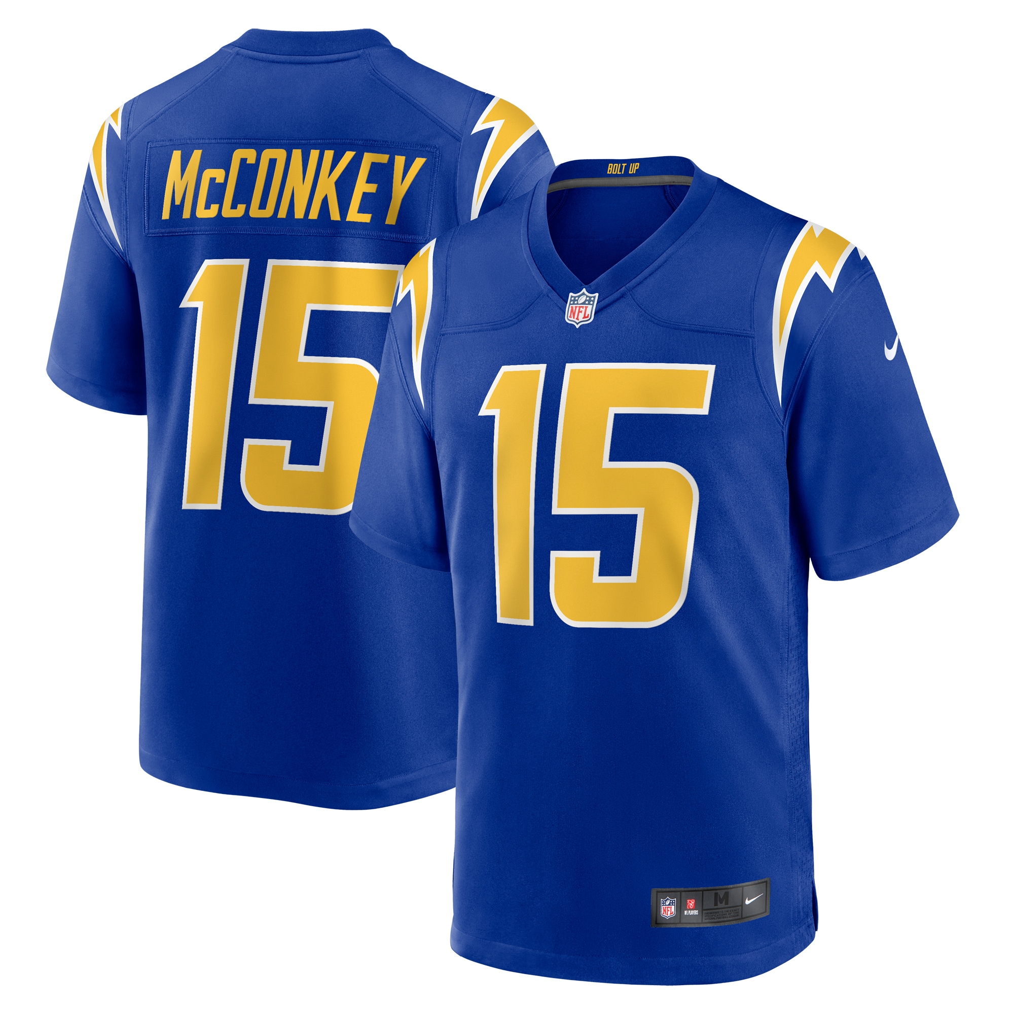 Men's Los Angeles Chargers Ladd McConkey Royal Alternate Game Jersey JS1367 nicesnker