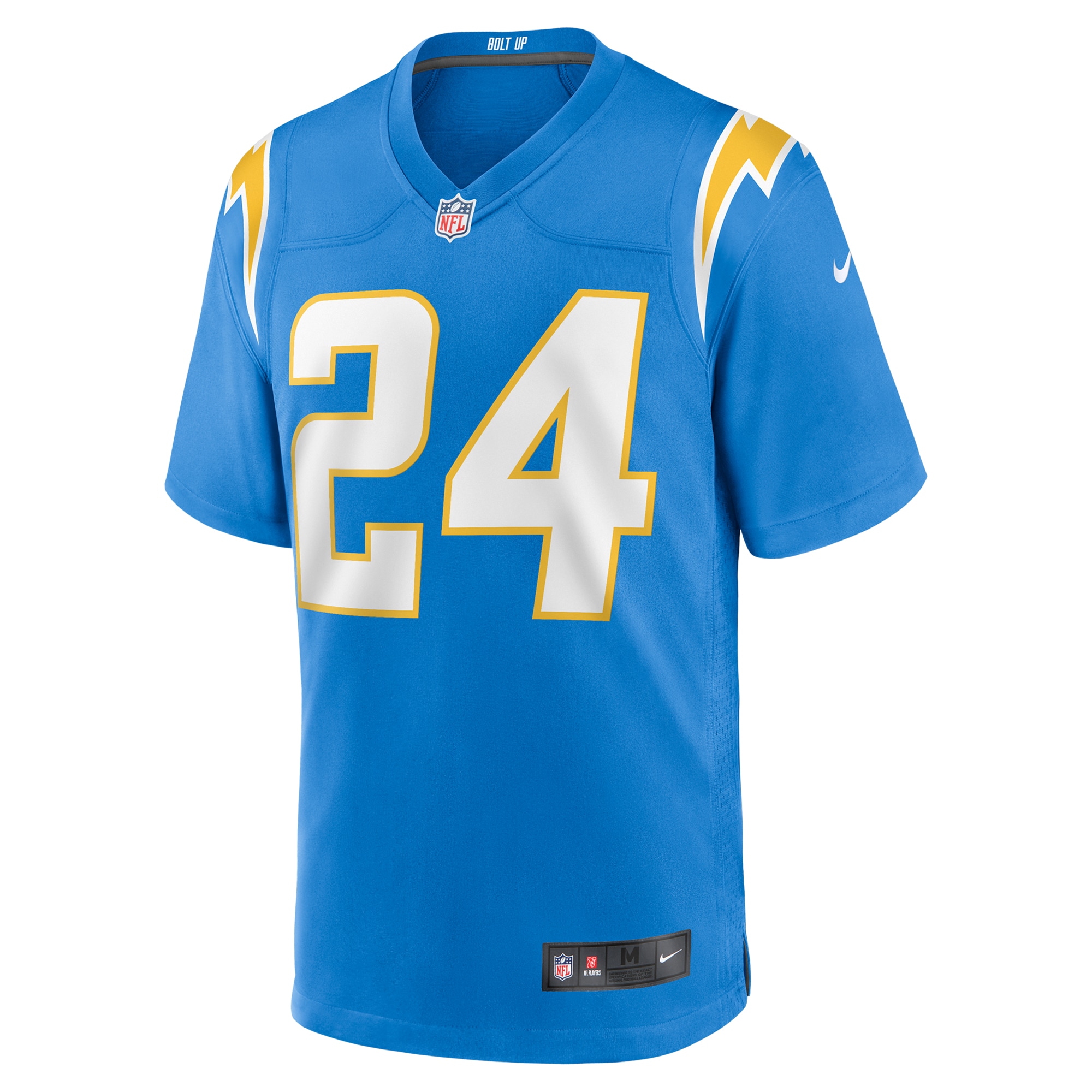 Alternative view of Men's Los Angeles Chargers Marcus Maye Powder Blue Team Game Jersey JS6289 nicesnker